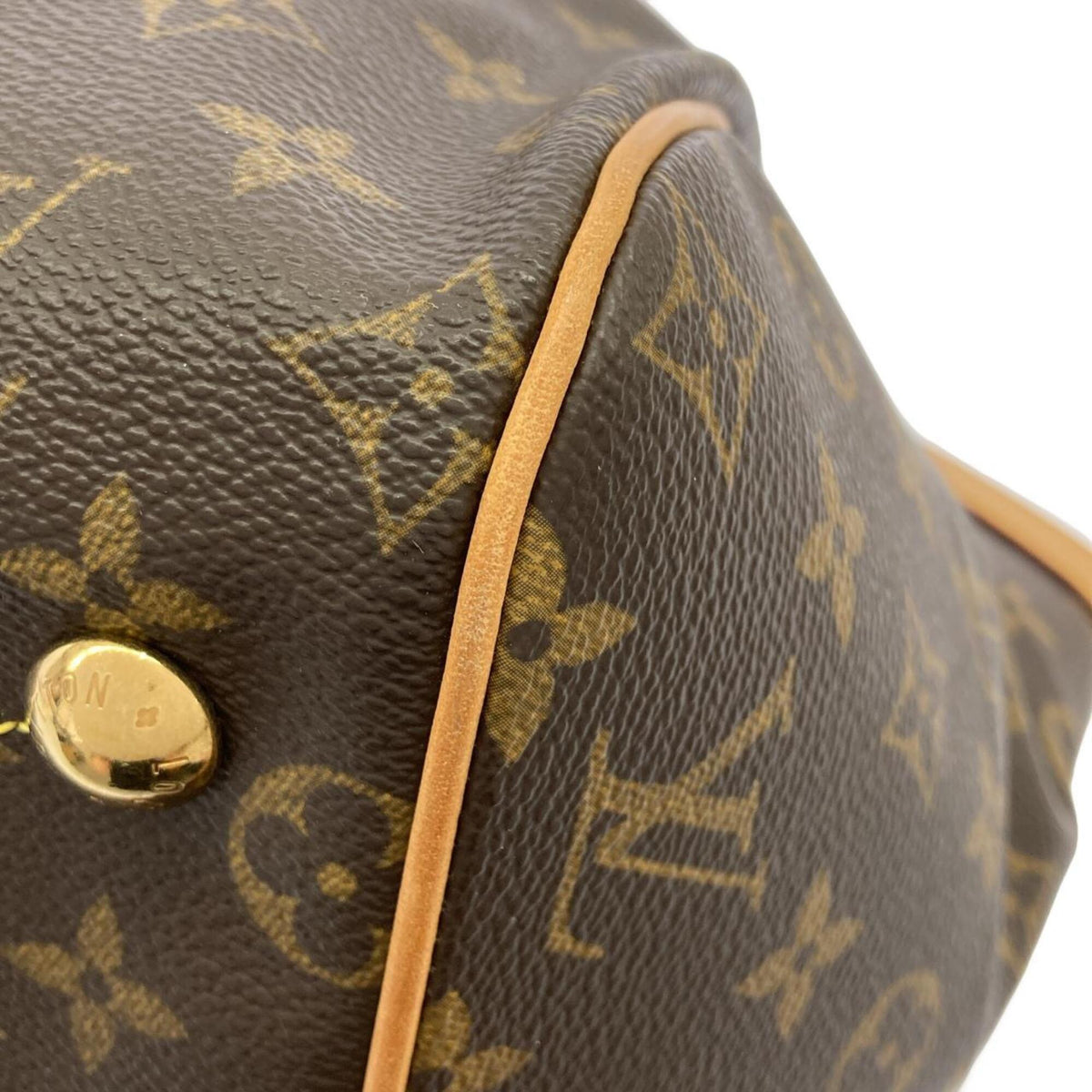 Louis Vuitton Marron Coated Canvas Shoulder Bag (Pre-Owned)
