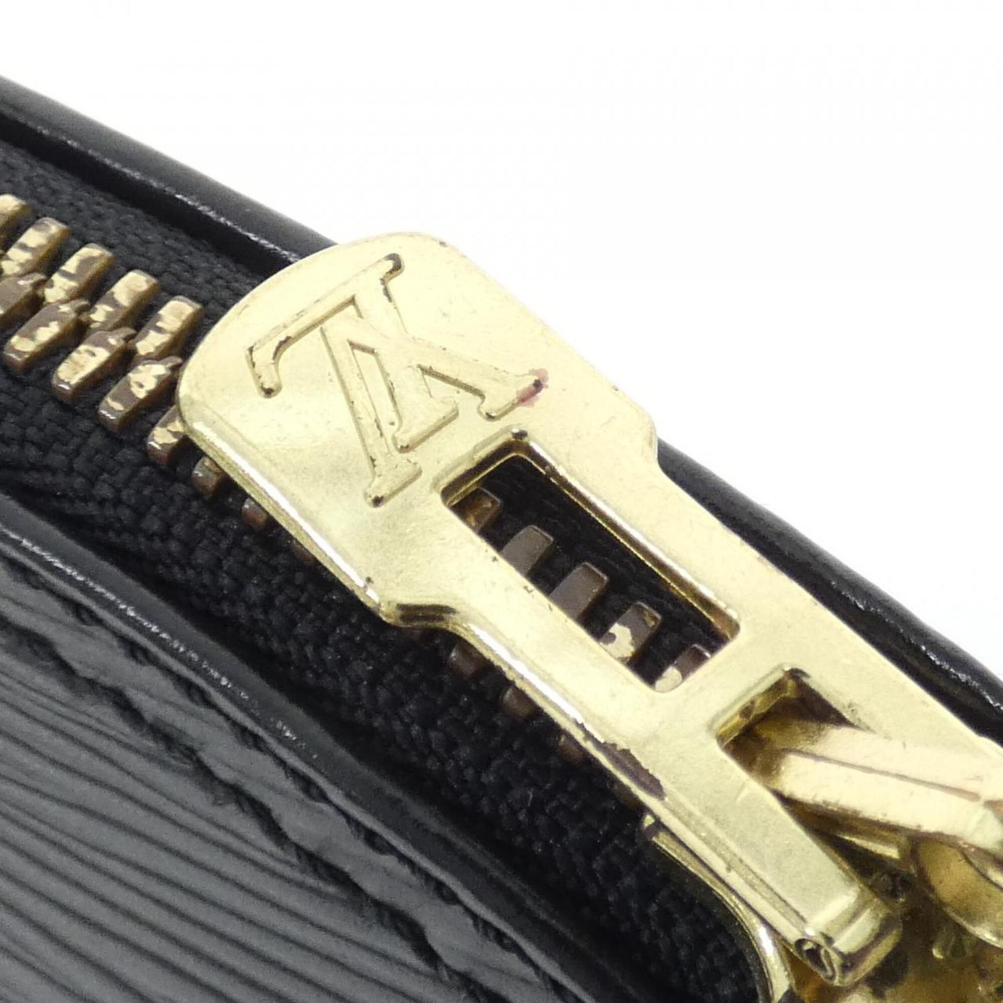 Louis Vuitton Black Leather Handbag (Pre-Owned)