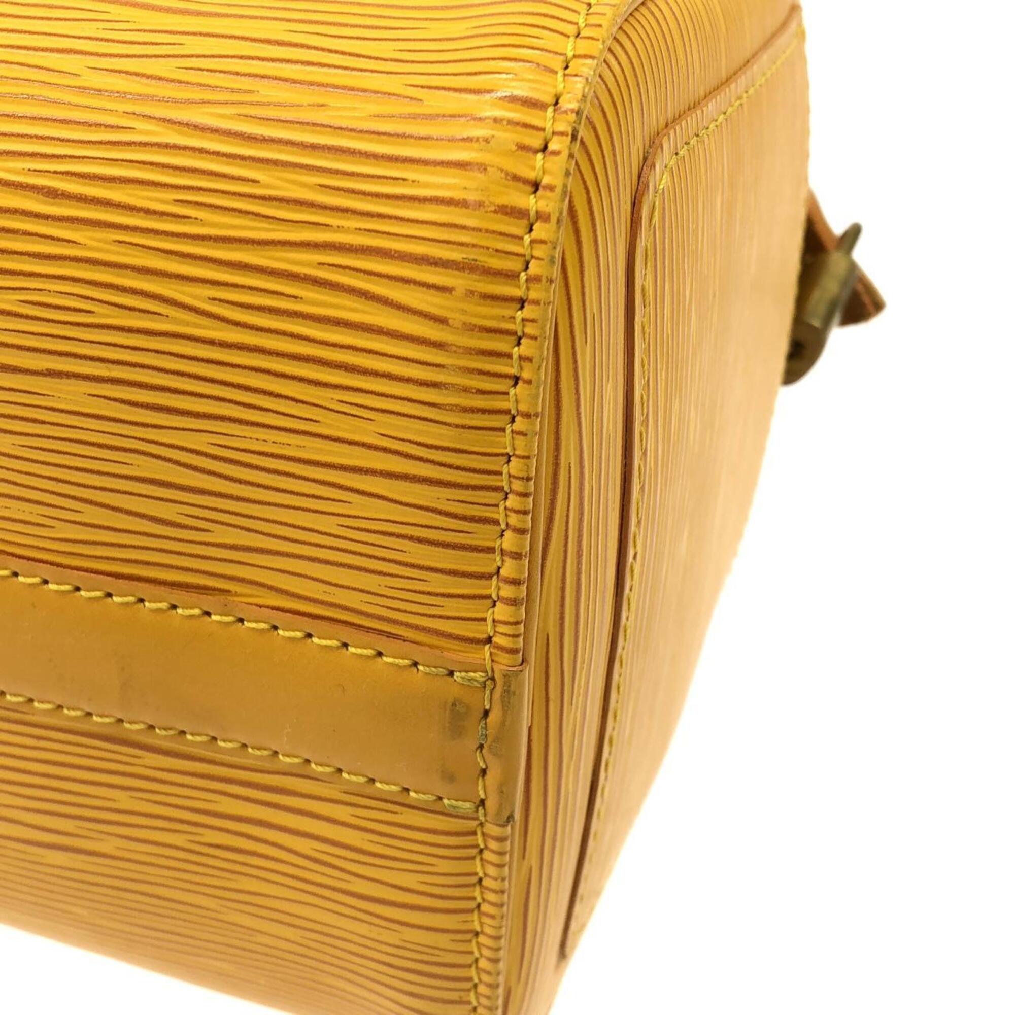Louis Vuitton Yellow Leather Boston Bag (Pre-Owned)