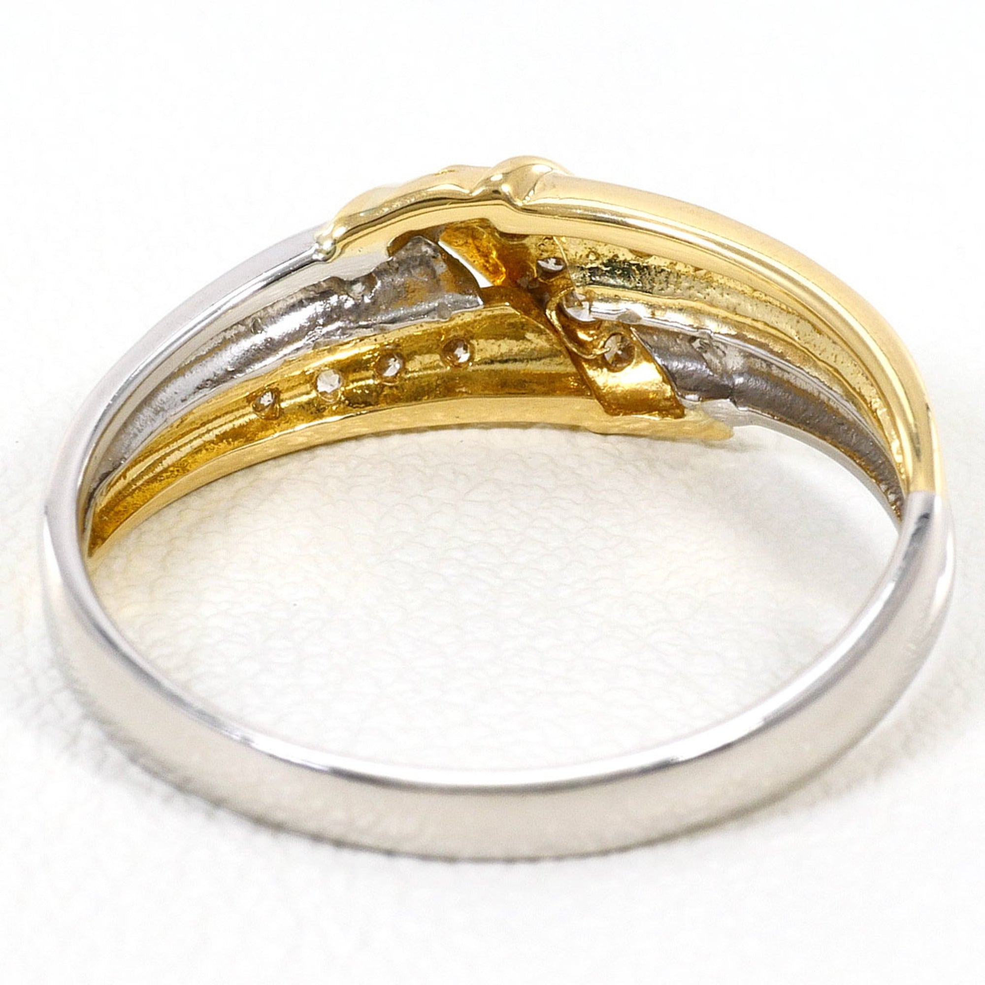Unbranded Platinum Yellow Gold Yellow Gold (18K) Platinum 850 Band Ring (Pre-Owned)
