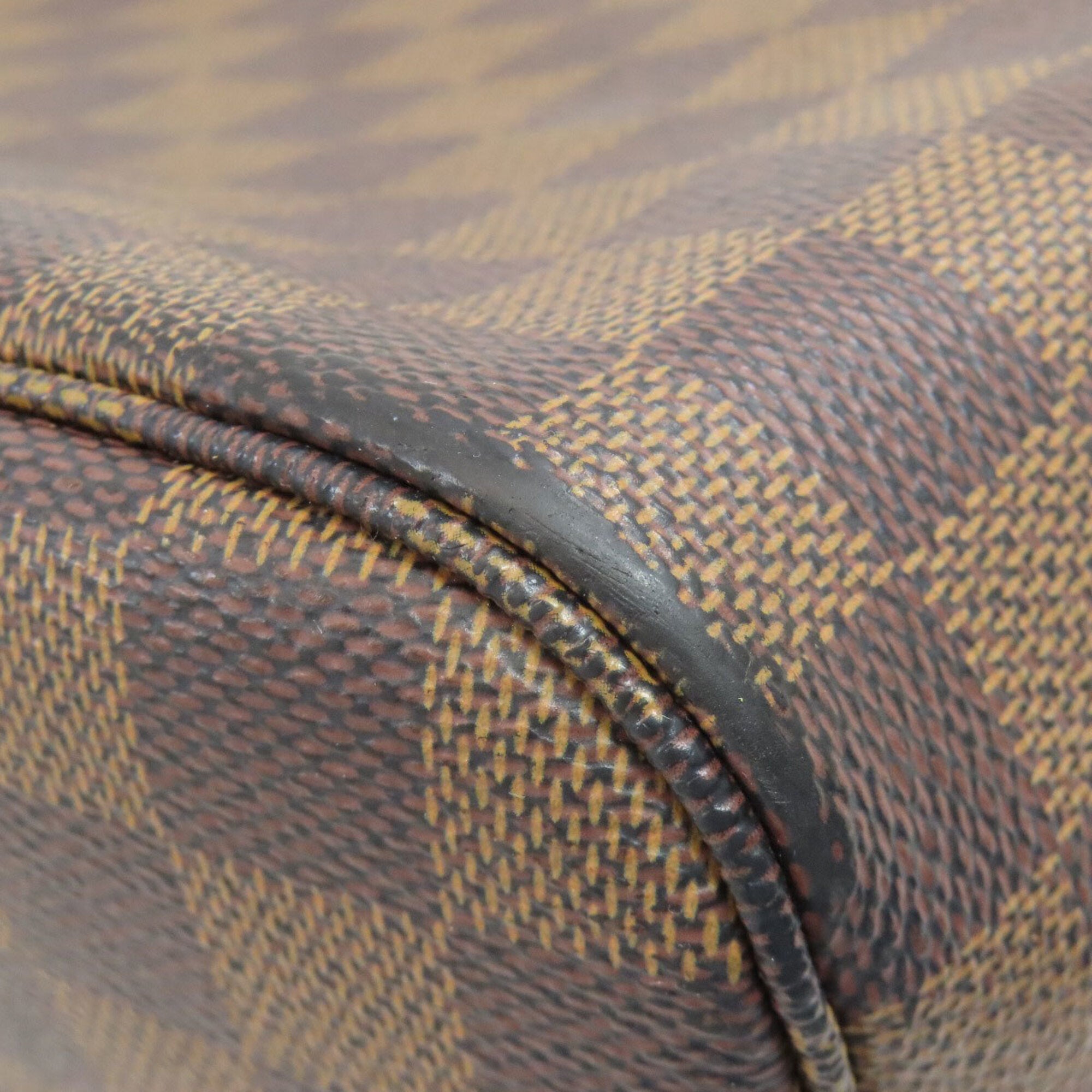 Louis Vuitton Damier Canvas Ebene Damier Canvas Handbag Tote Bag (Pre-Owned)