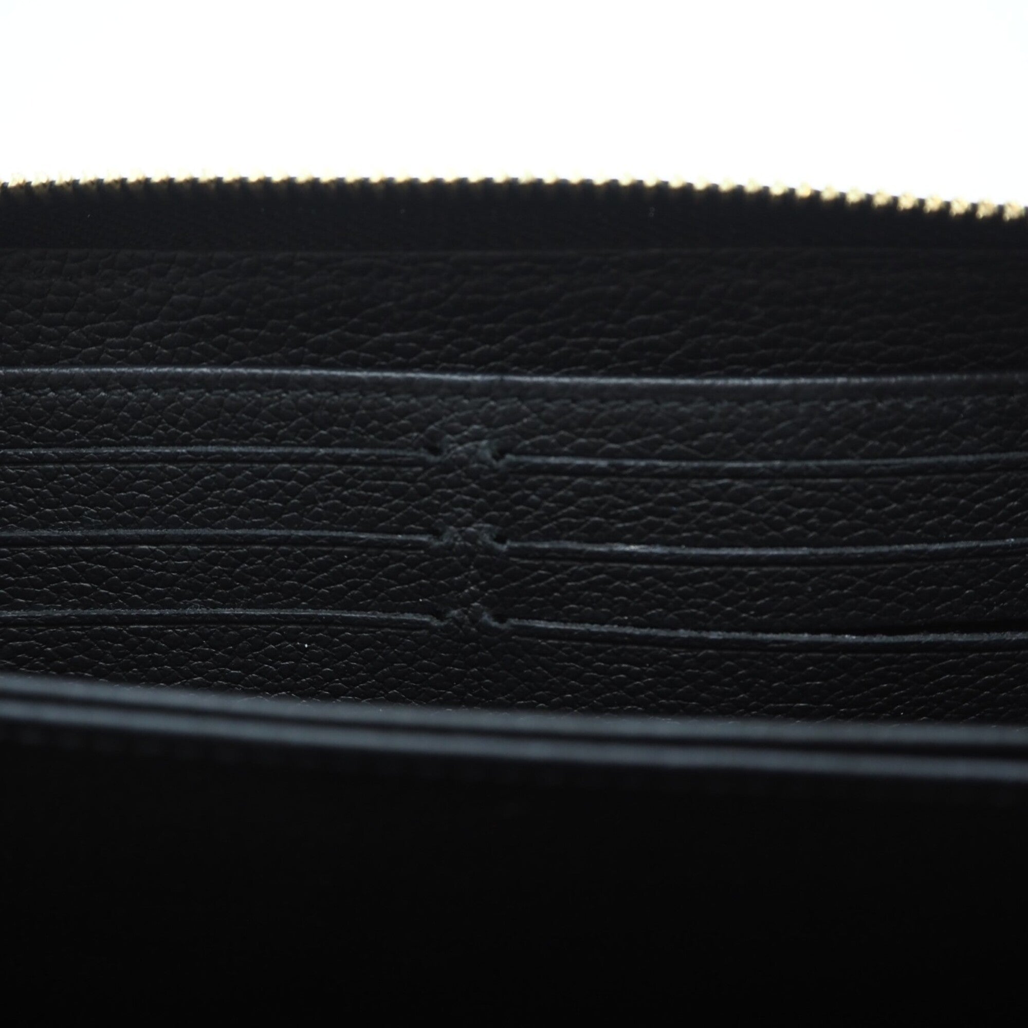 Louis Vuitton Monogram Empreinte Beige Black Long Wallet (Bi-Fold) (Pre-Owned)