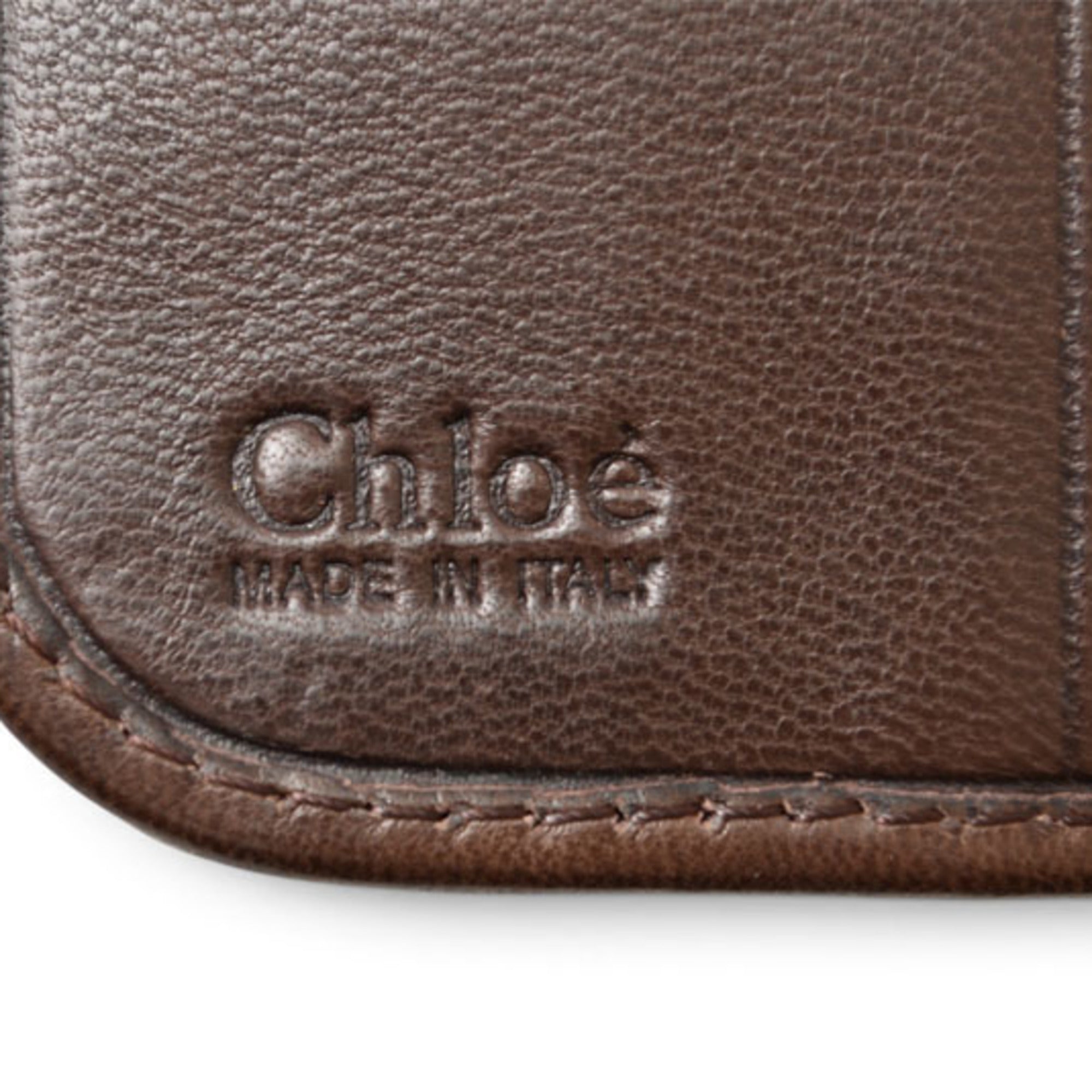 Chloé Paddington Brown Leather Wallet (Bi-Fold) (Pre-Owned)