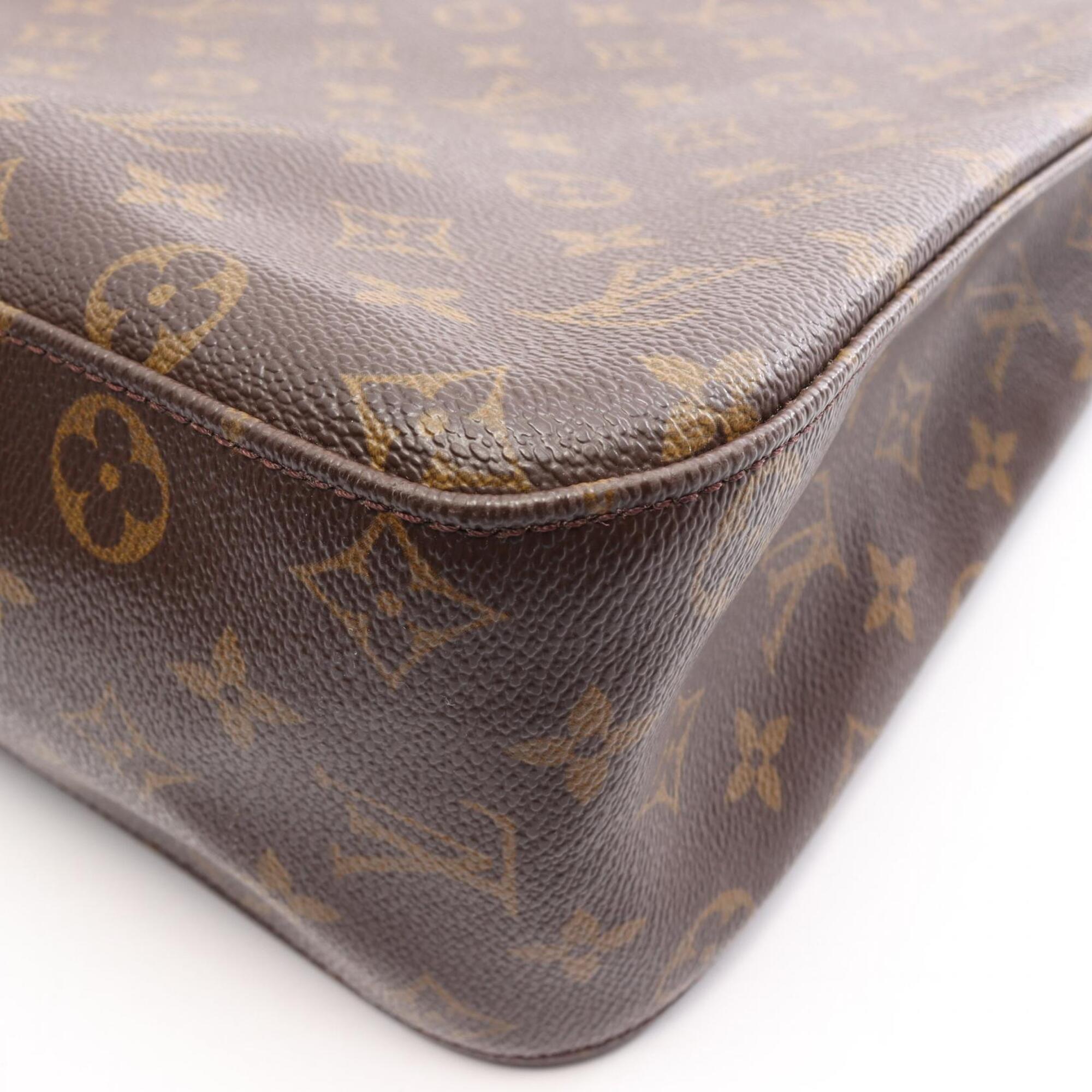 Louis Vuitton Brown Pvc Leather Handbag Shoulder Bag (Pre-Owned)