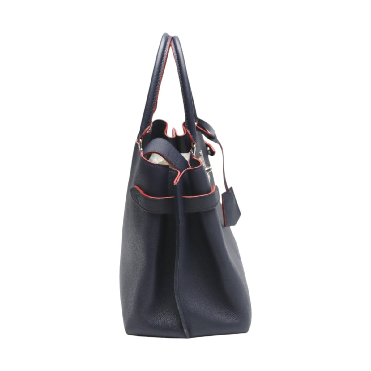 Louis Vuitton Navy Red Color Handbag (Pre-Owned)