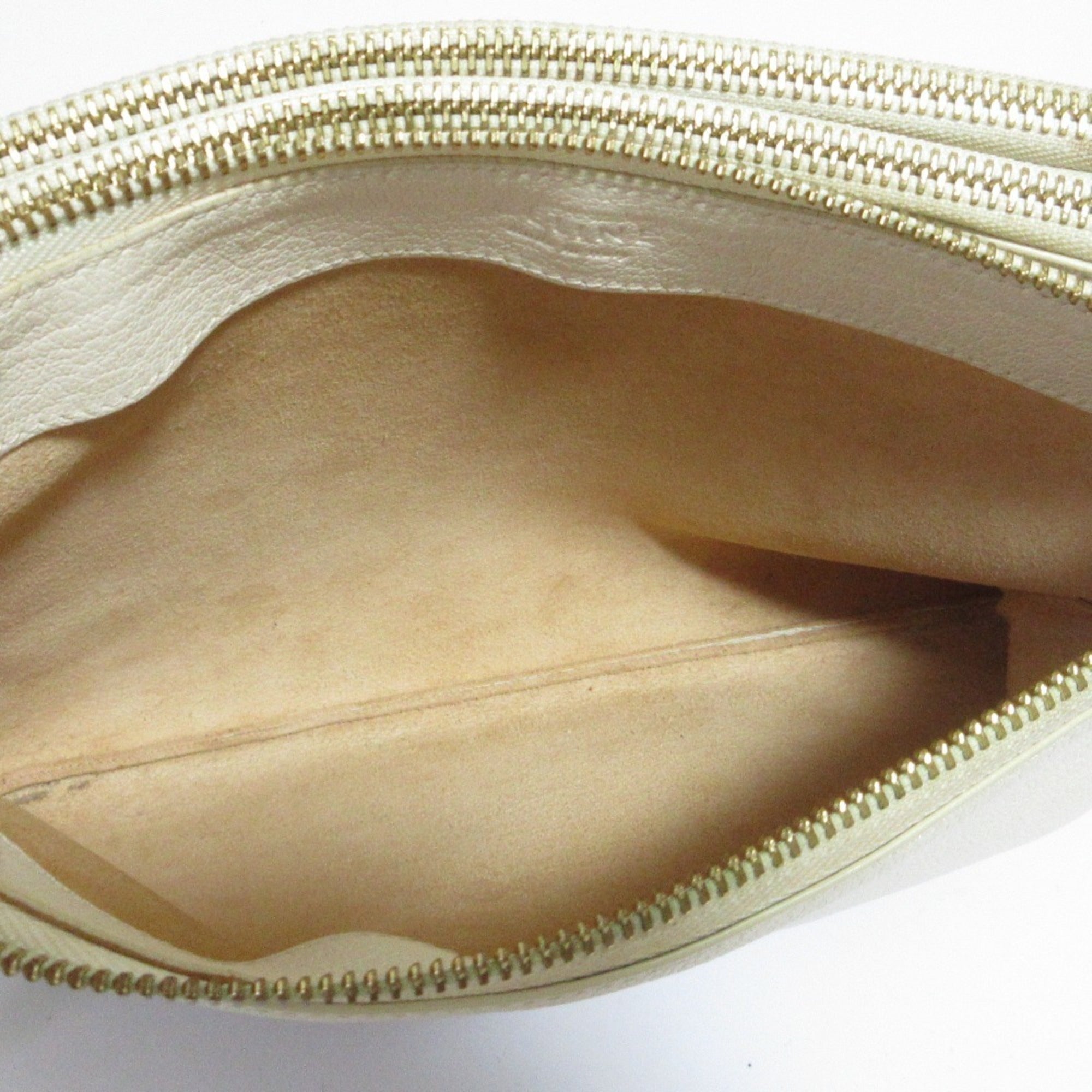 Celine Off-White White Leather Shoulder Bag (Pre-Owned)