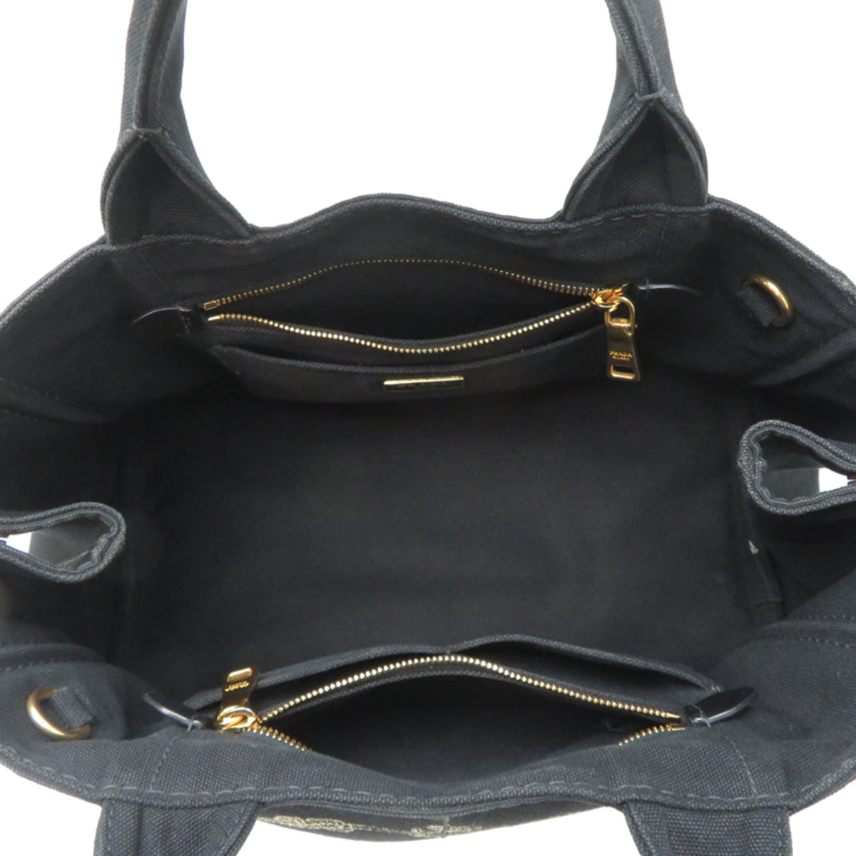 Prada Black Canvas Tote Bag (Pre-Owned)