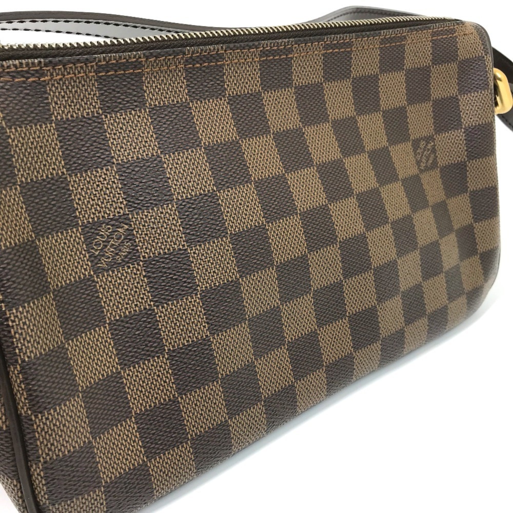 Louis Vuitton Brown Damier Canvas Ebene Damier Canvas Shoulder Bag (Pre-Owned)