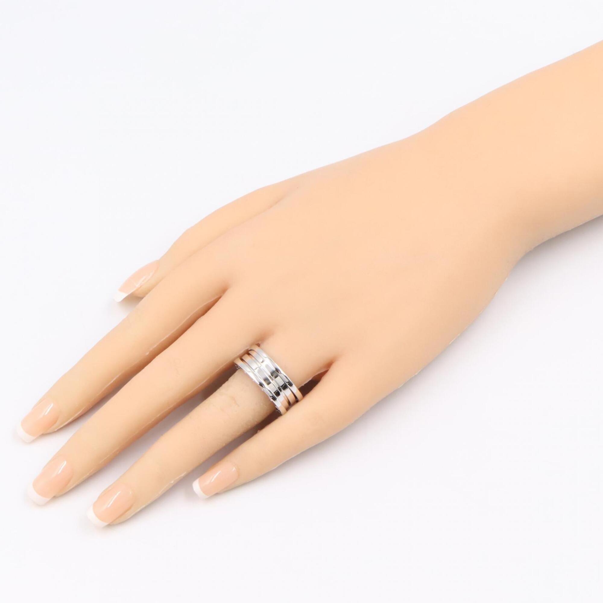Bvlgari Silver White Gold (18K) Band Ring (Pre-Owned)