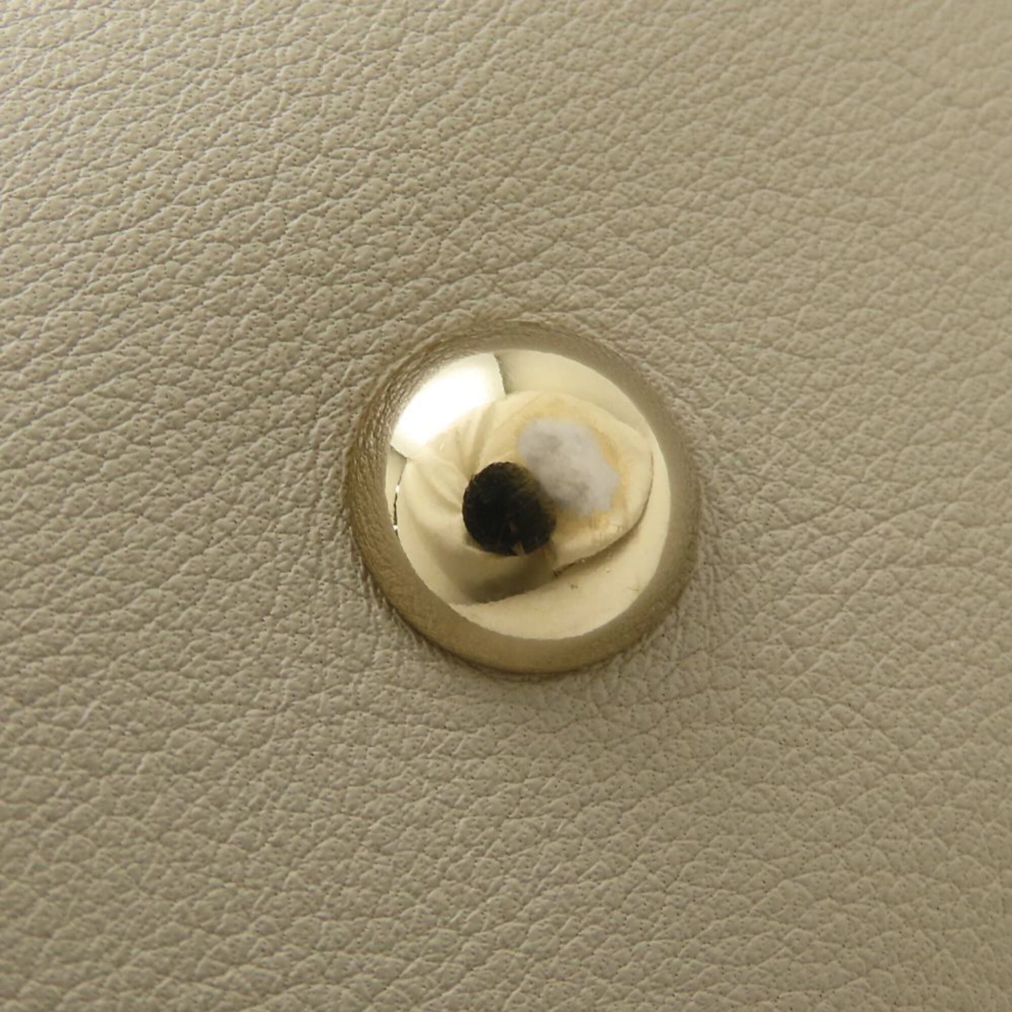 Gucci Ivory Leather Tote Bag (Pre-Owned)