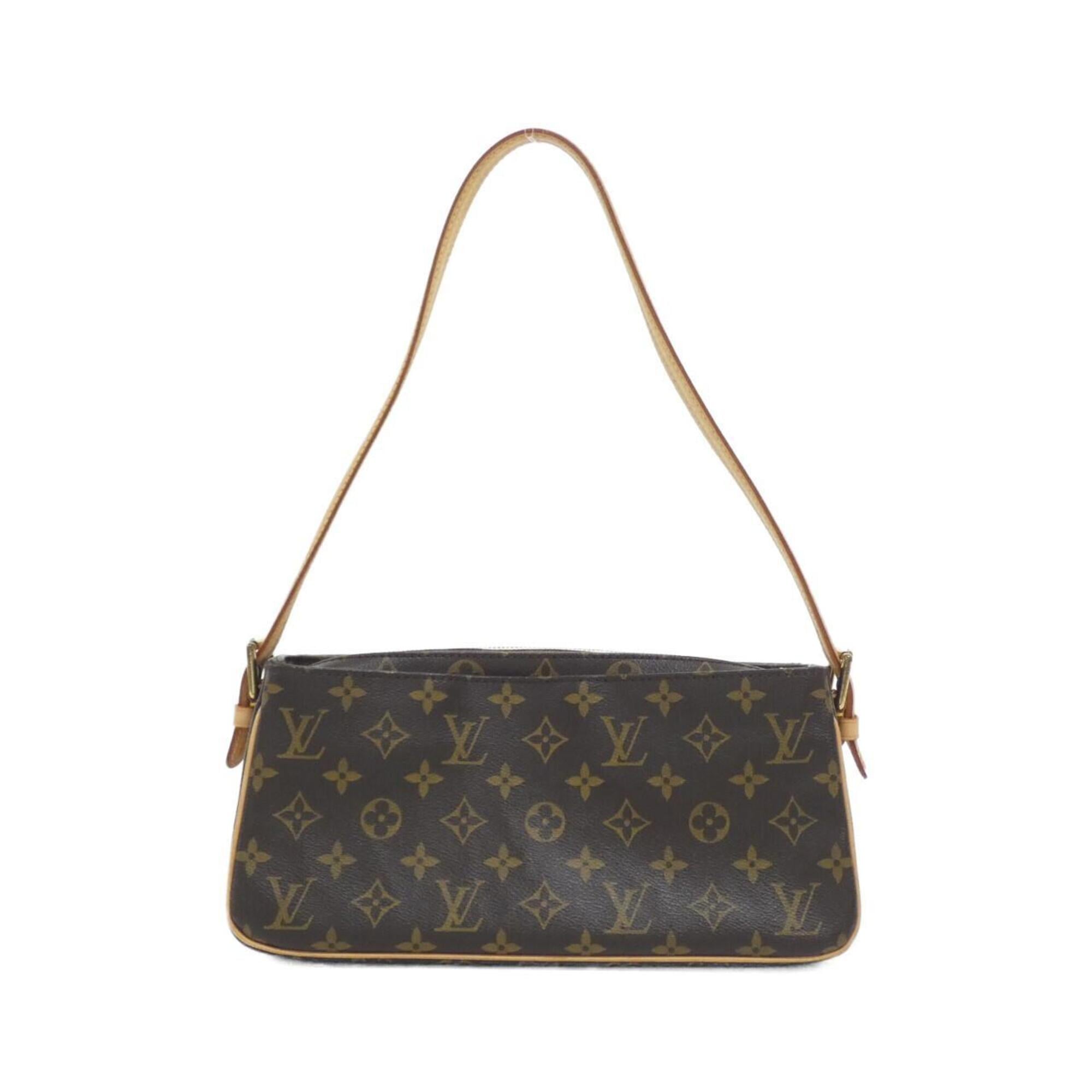 Louis Vuitton Brown Coated Canvas Shoulder Bag (Pre-Owned)