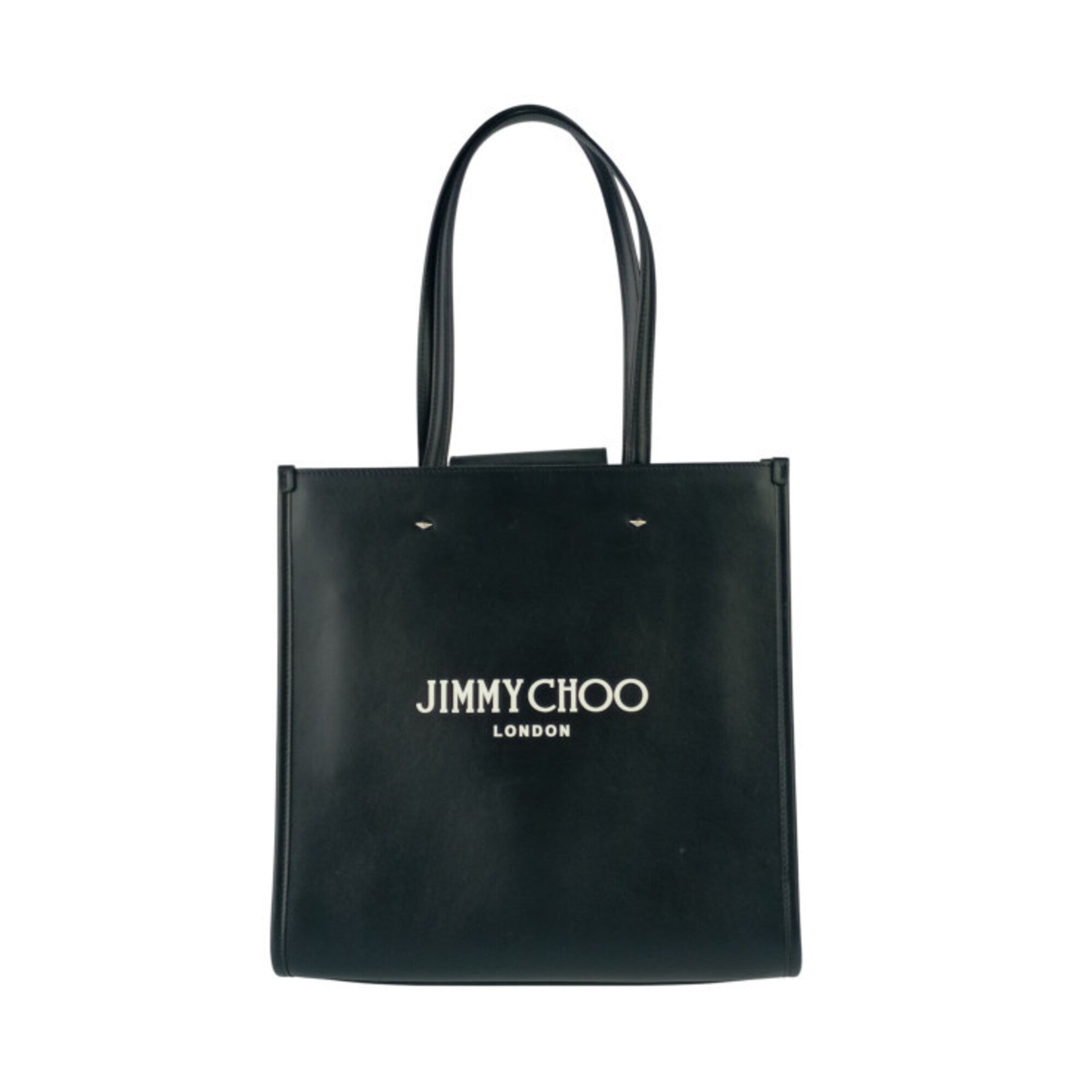 Jimmy Choo Black Leather Tote Bag (Pre-Owned)