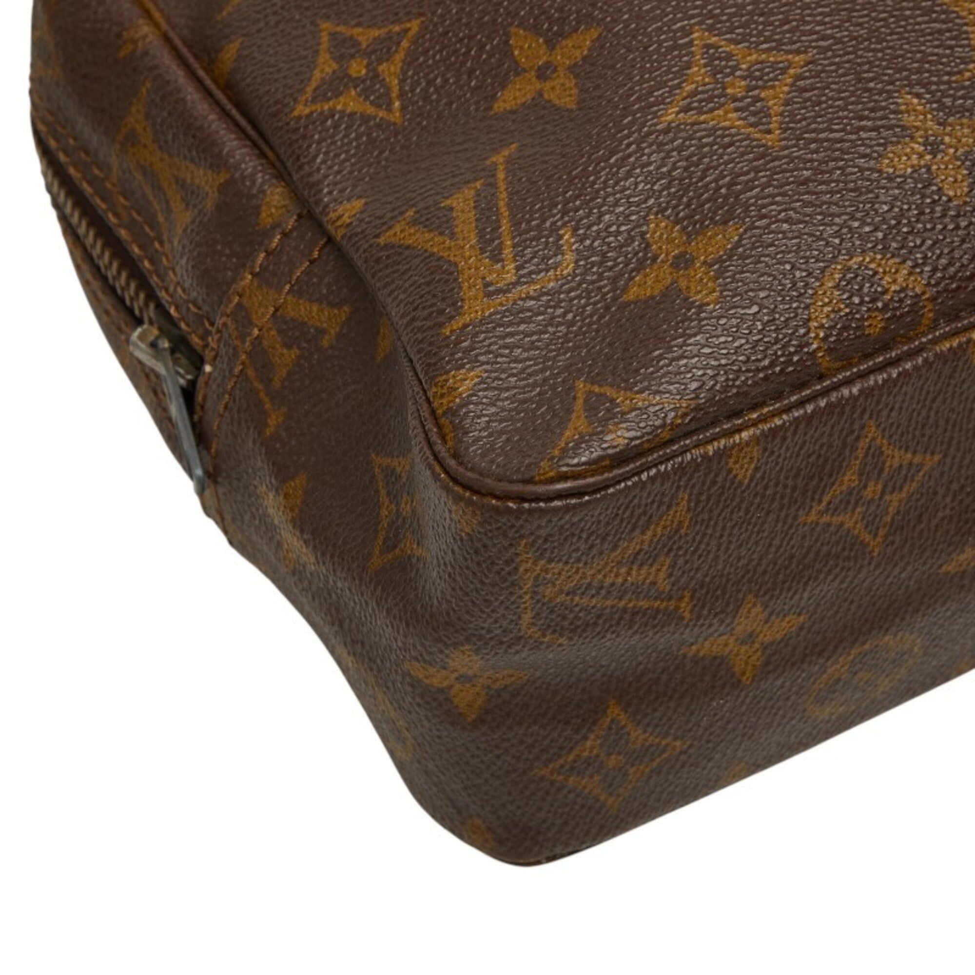 Louis Vuitton Brown Pvc Clutch Bag Handbag Pouch (Pre-Owned)