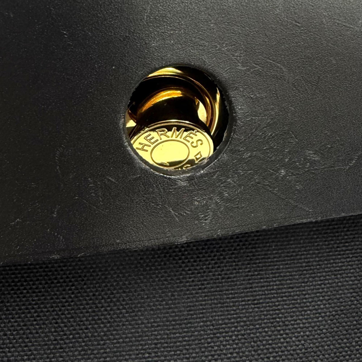 Hermes Black Cotton Backpack (Pre-Owned)