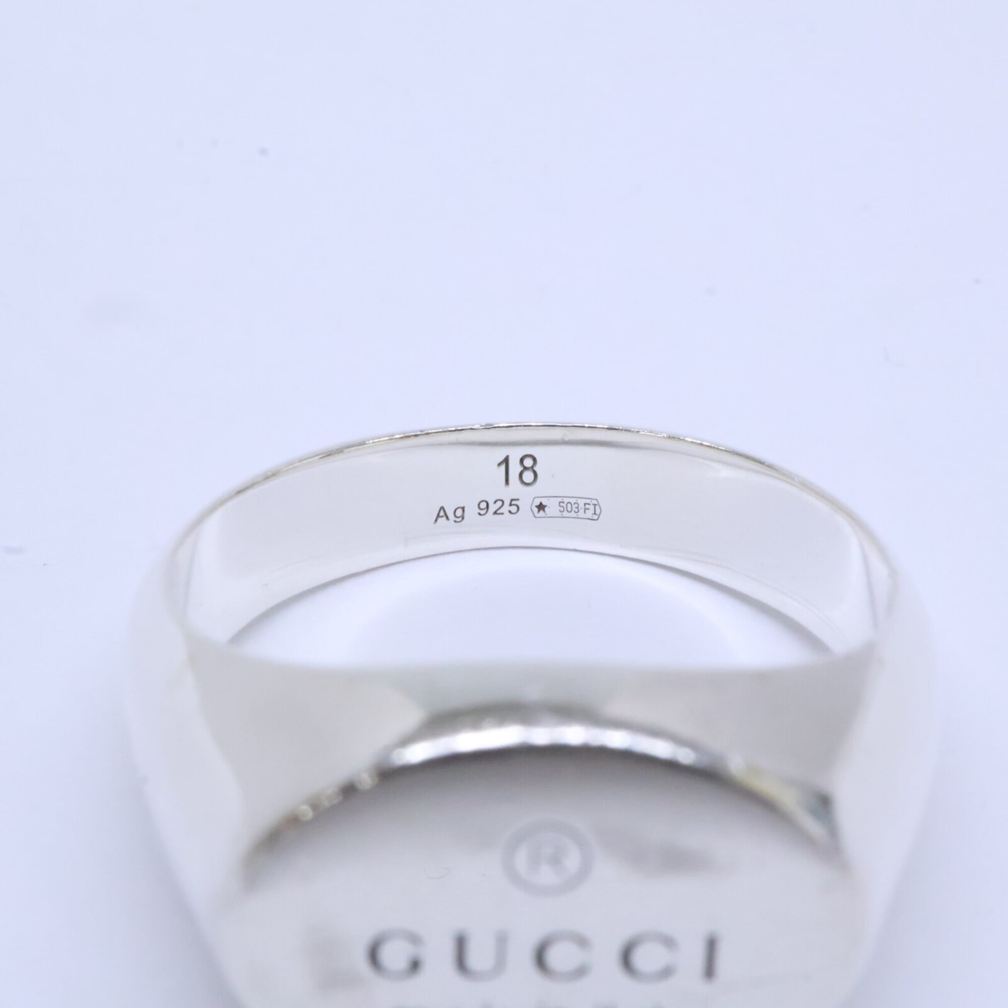 Gucci Silver Silver 925 Band Ring (Pre-Owned)