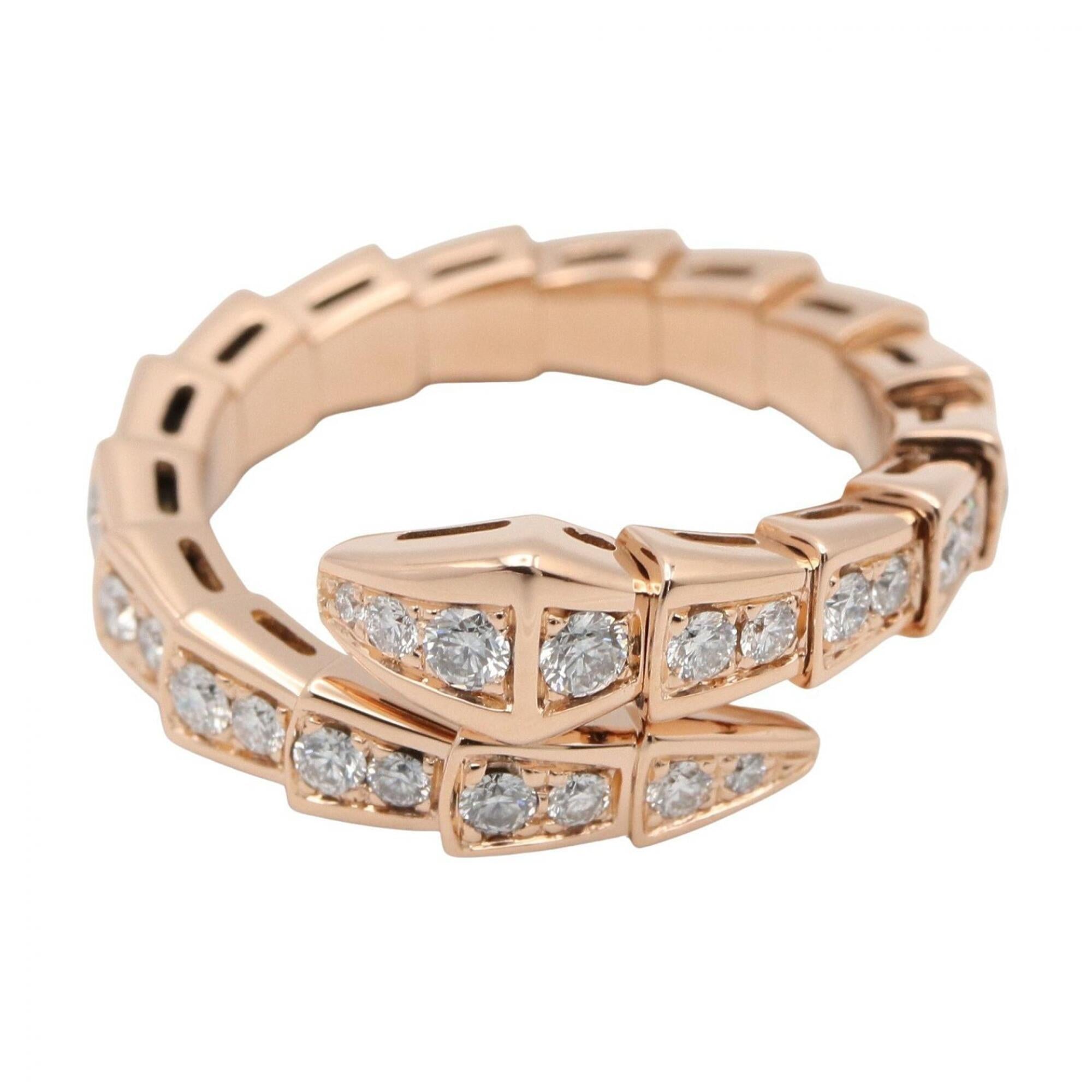 Bvlgari Gold Clear Band Ring (Pre-Owned)