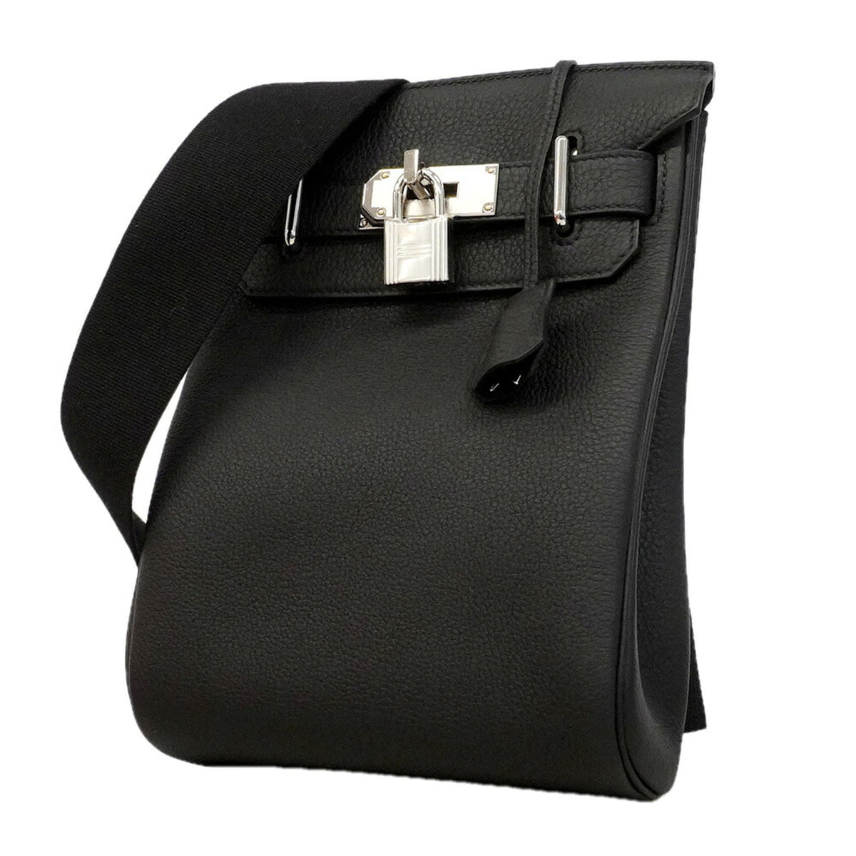 Hermes Black Togo Leather Shoulder Bag (Pre-Owned)