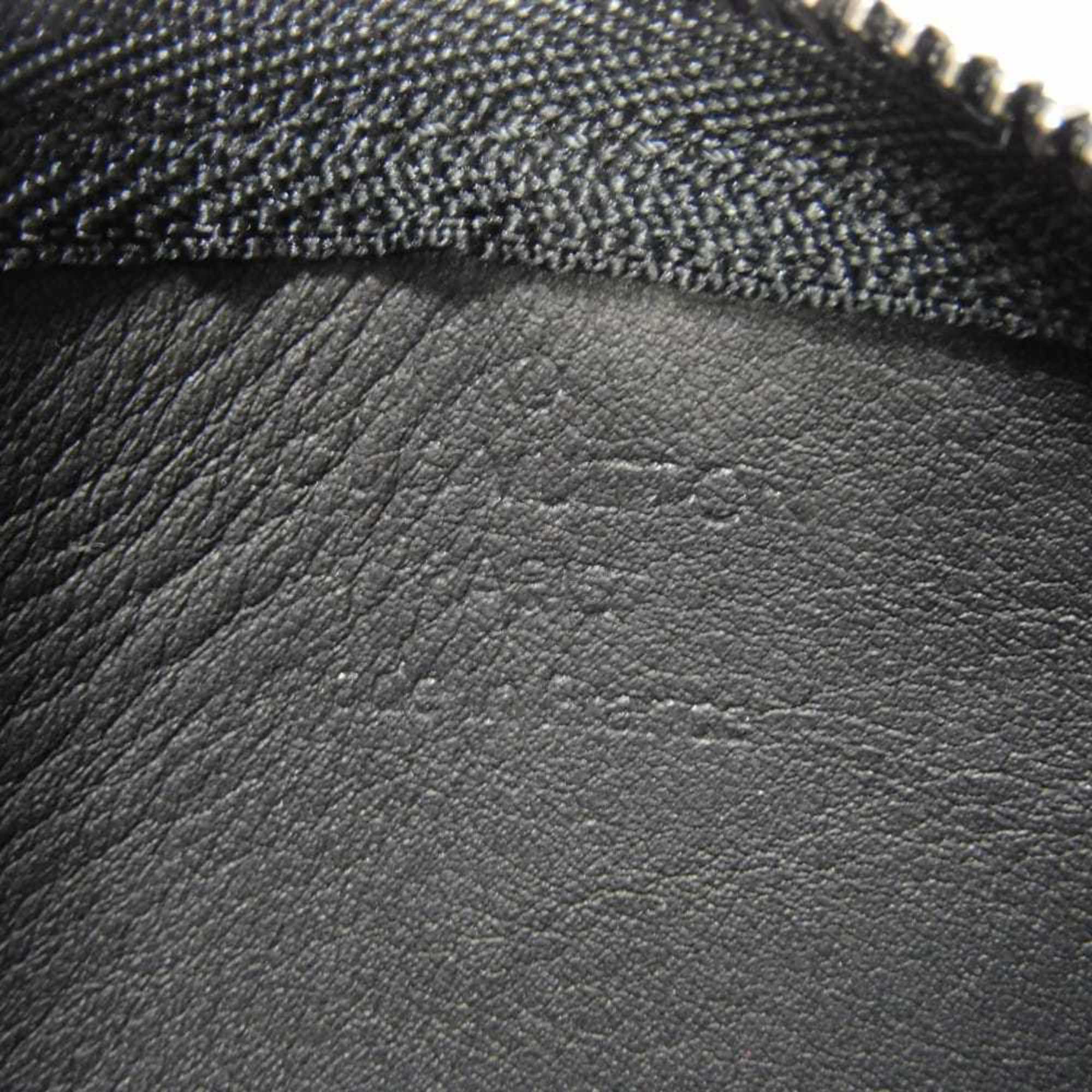 Louis Vuitton Noir Leather Coin Purse/Coin Case (Pre-Owned)