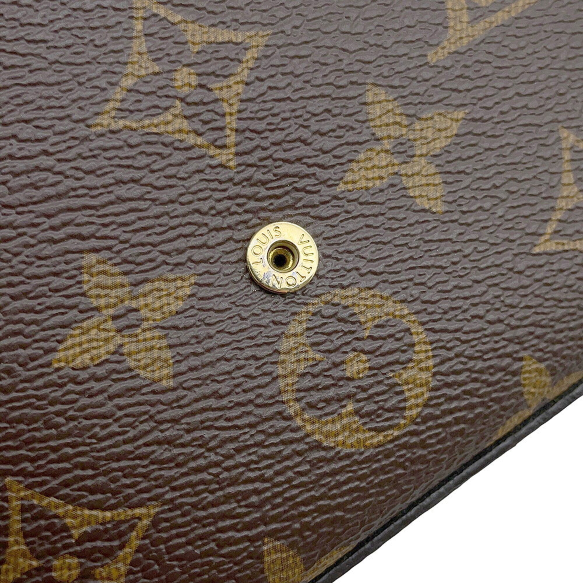 Louis Vuitton Monogram Fuchsia Monogram Chain/Shoulder Wallet (Pre-Owned)