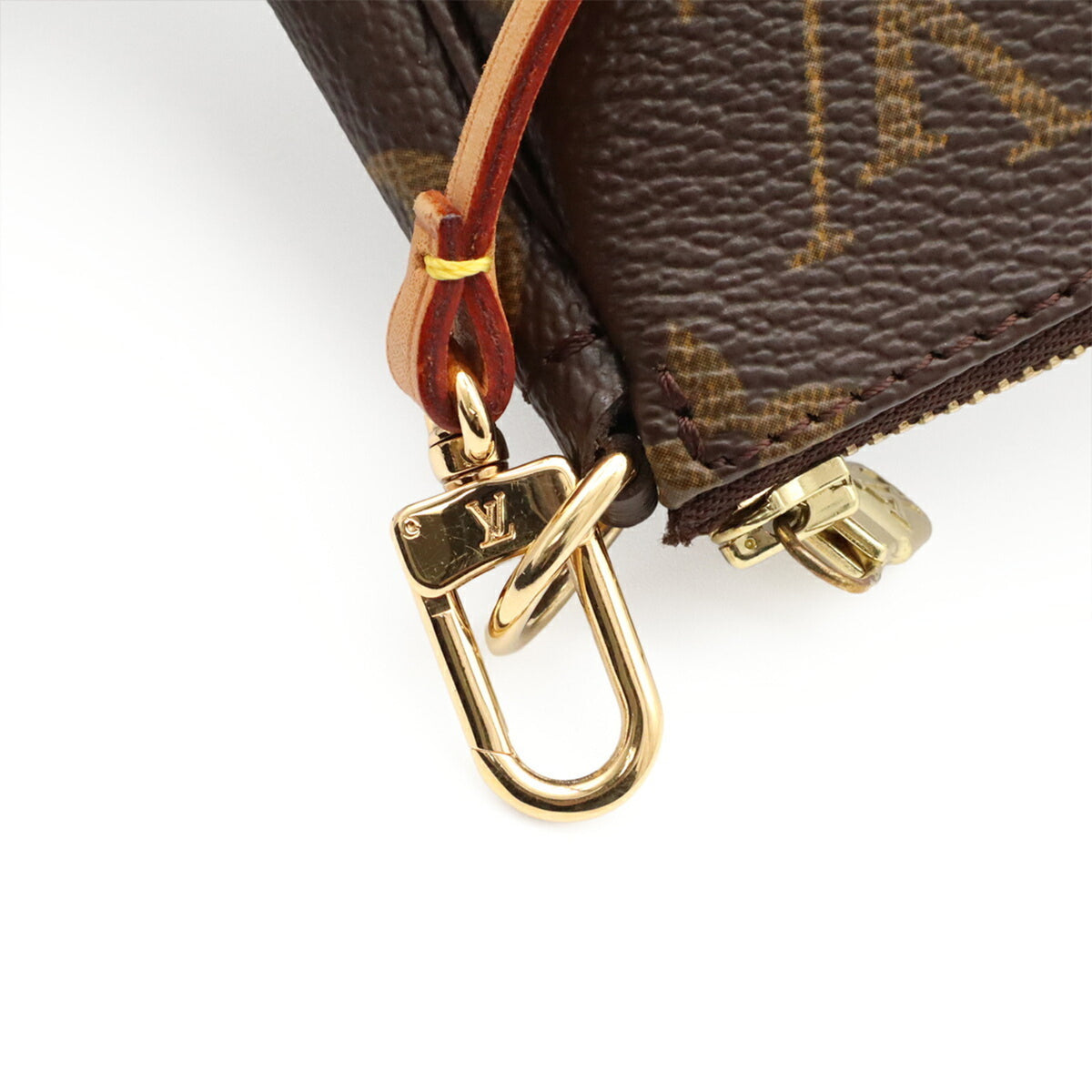 Louis Vuitton Brown Monogram Canvas Handbag Pochette Pouch (Pre-Owned)