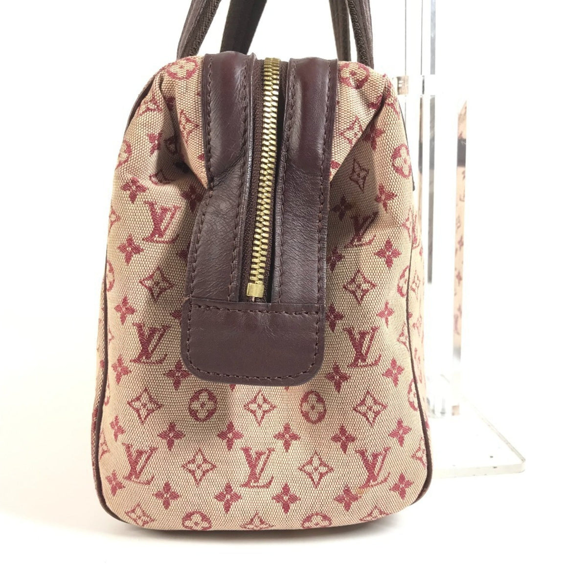Louis Vuitton Cerise Red Color Monogram Mini Boston Bag Handbag (Pre-Owned)