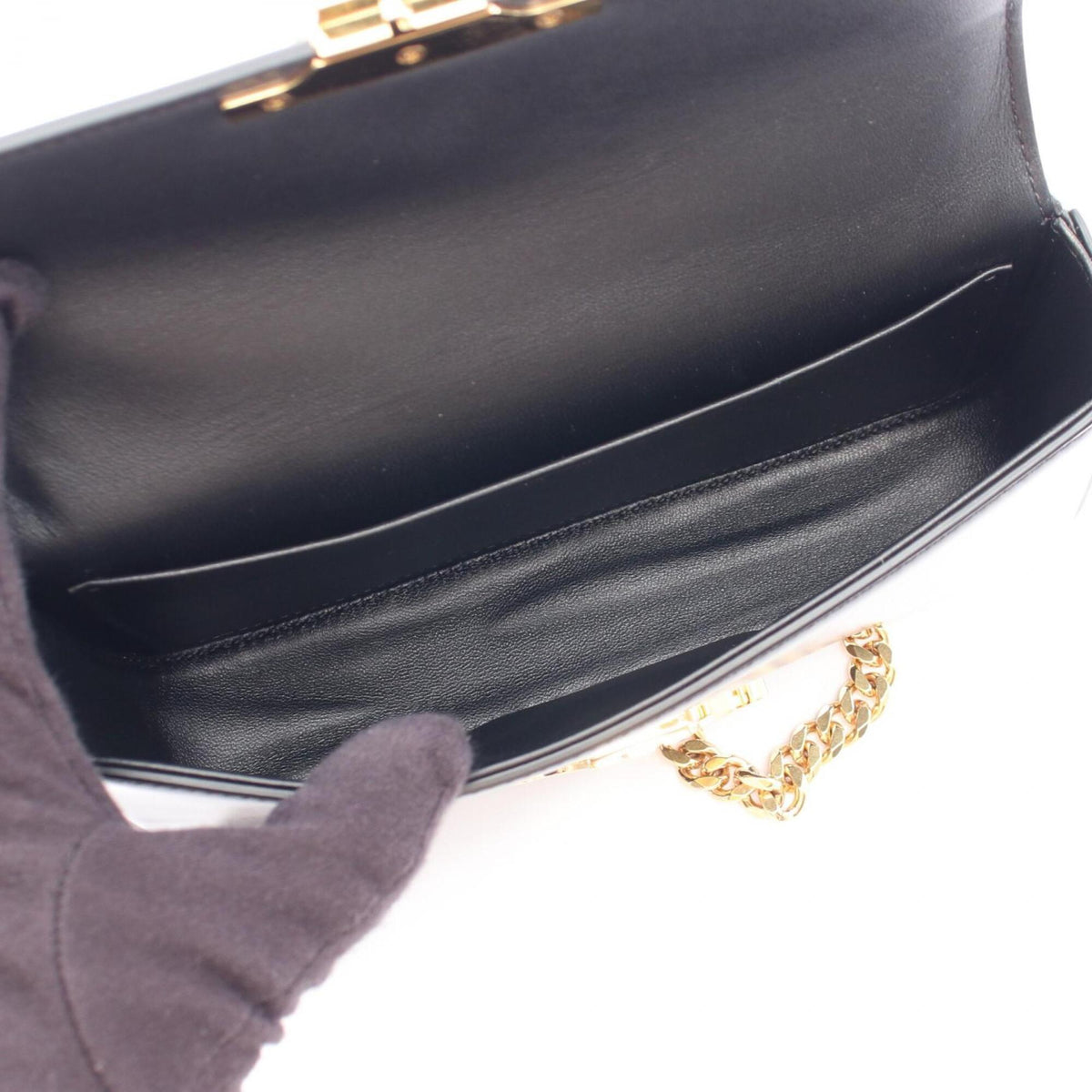 Celine Black Leather Handbag Shoulder Bag (Pre-Owned)