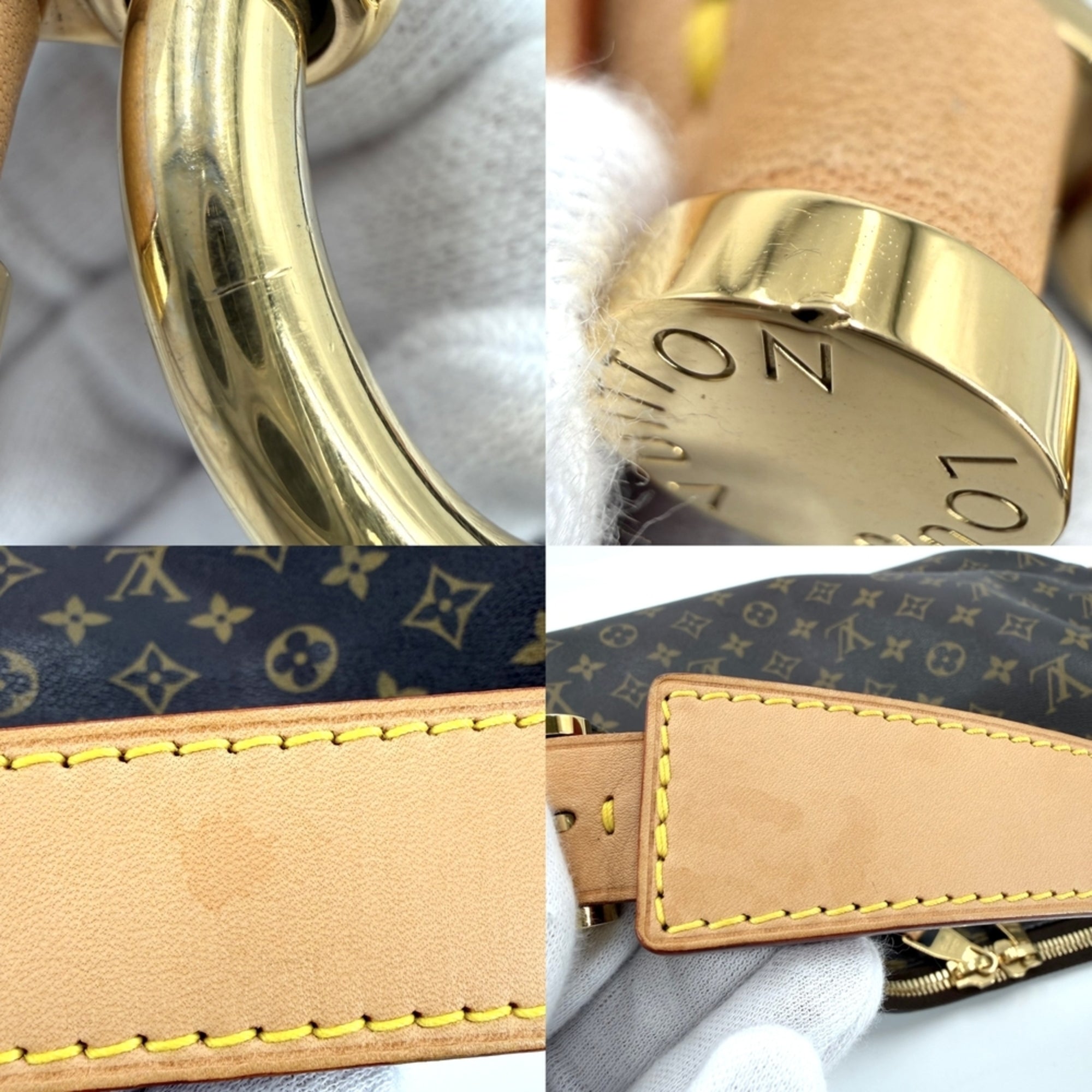 Louis Vuitton Brown Monogram Canvas Handbag (Pre-Owned)