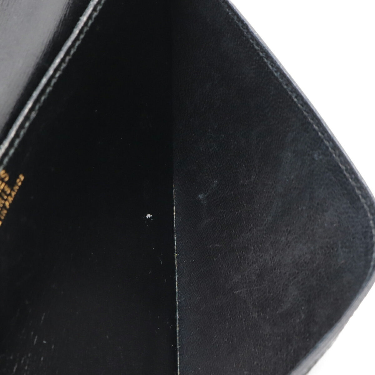 Hermes Osaka Black Box Calf Leather Long Wallet (Bi-Fold) (Pre-Owned)