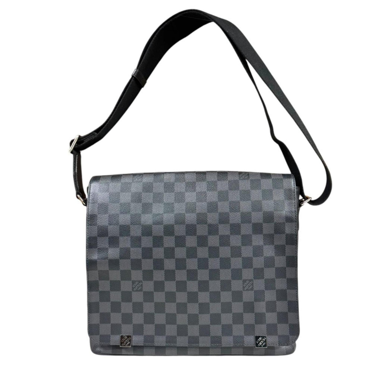 Louis Vuitton Damier Graphite Black Gray Damier Graphite Shoulder Bag (Pre-Owned)