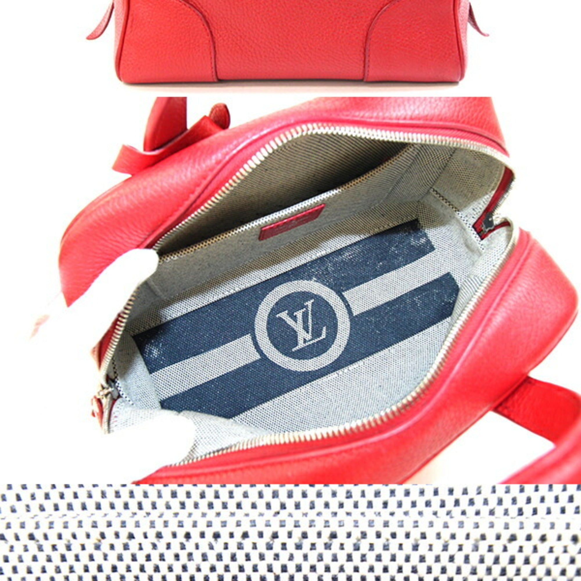 Louis Vuitton Cerise Red Color Leather Handbag (Pre-Owned)