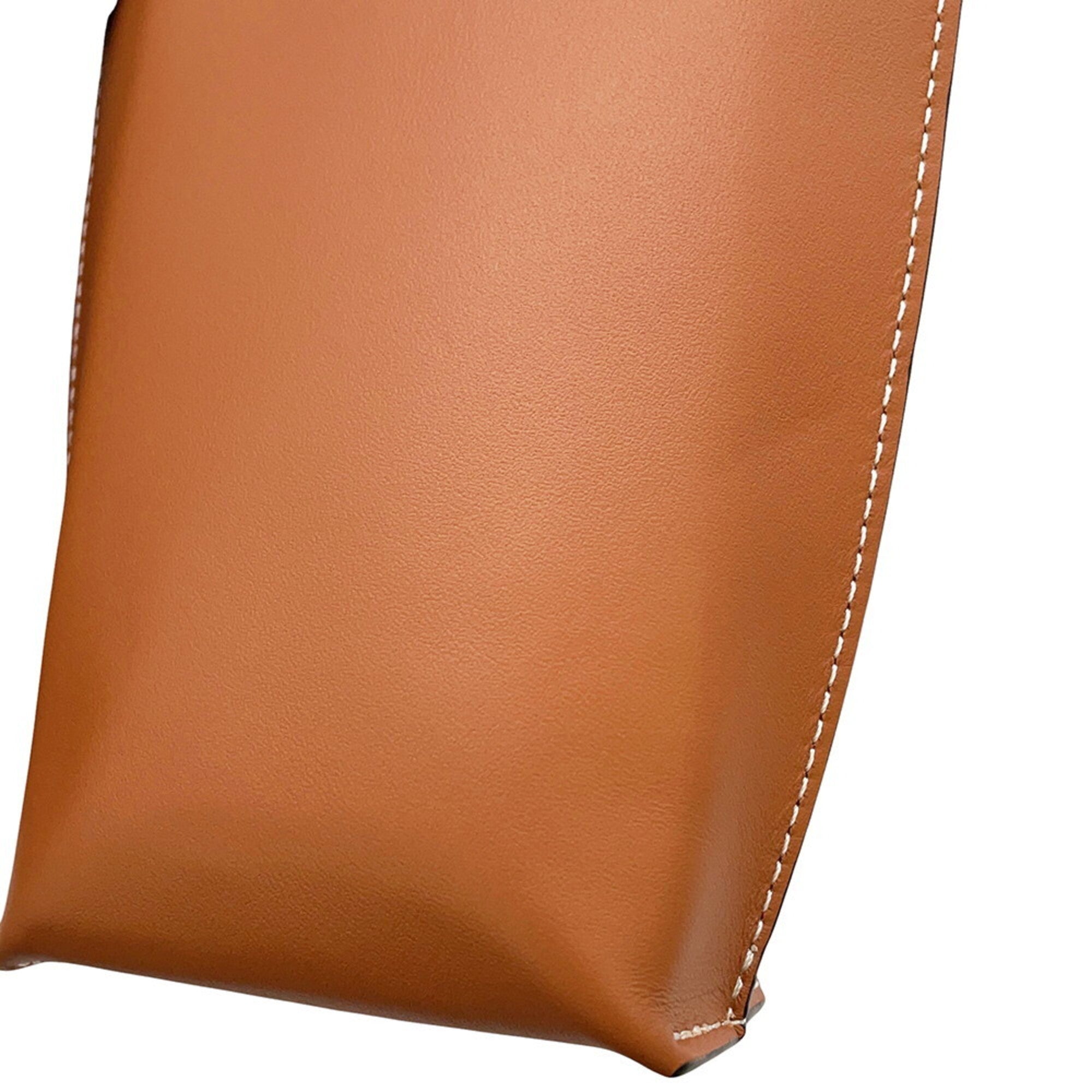 Loewe Brown Leather Handbag Shoulder Bag (Pre-Owned)