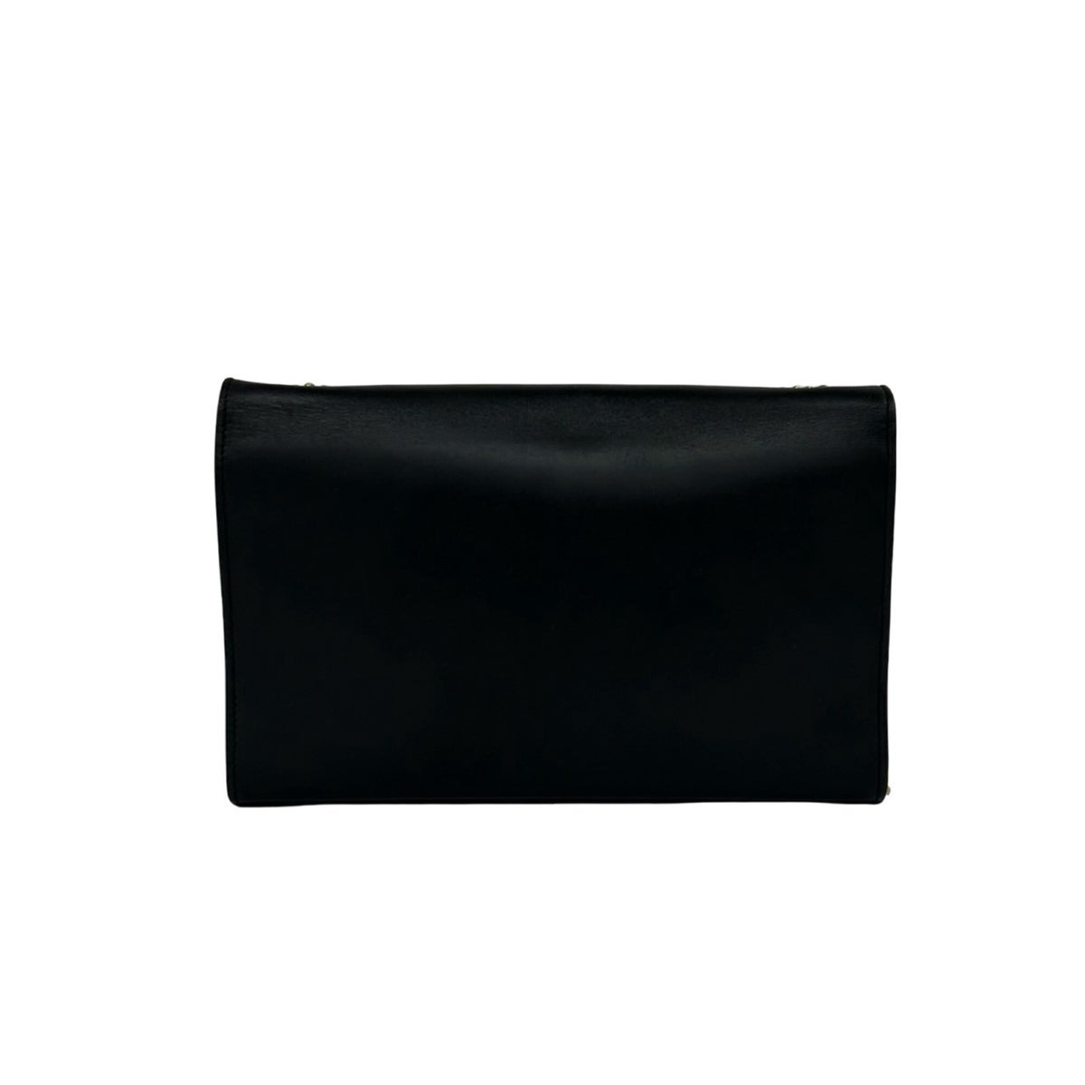 Yves Saint Laurent Black Leather Pochette Shoulder Bag (Pre-Owned)