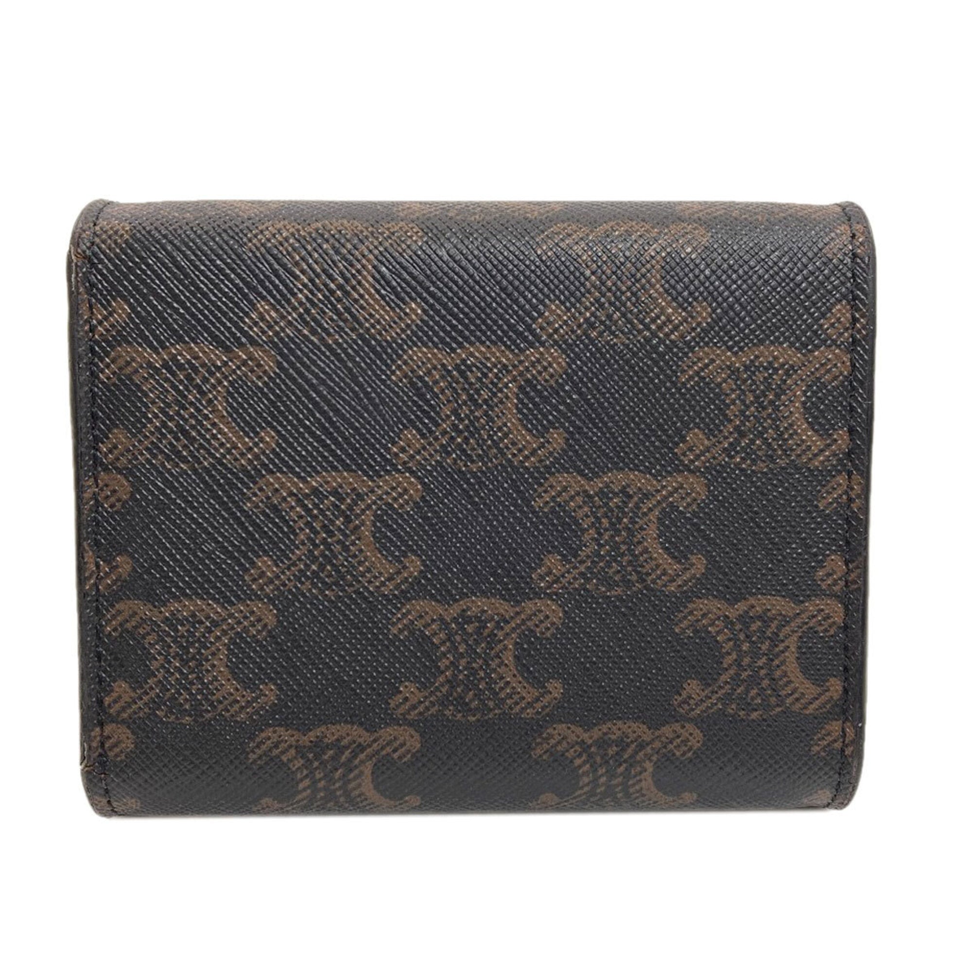Celine Brown Pvc Wallet (Bi-Fold) (Pre-Owned)