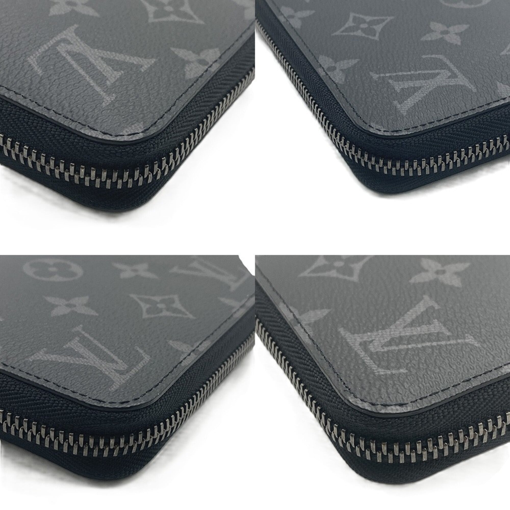 Louis Vuitton Monogram Eclipse Black Monogram Eclipse Canvas Long Wallet (Bi-Fold) (Pre-Owned)