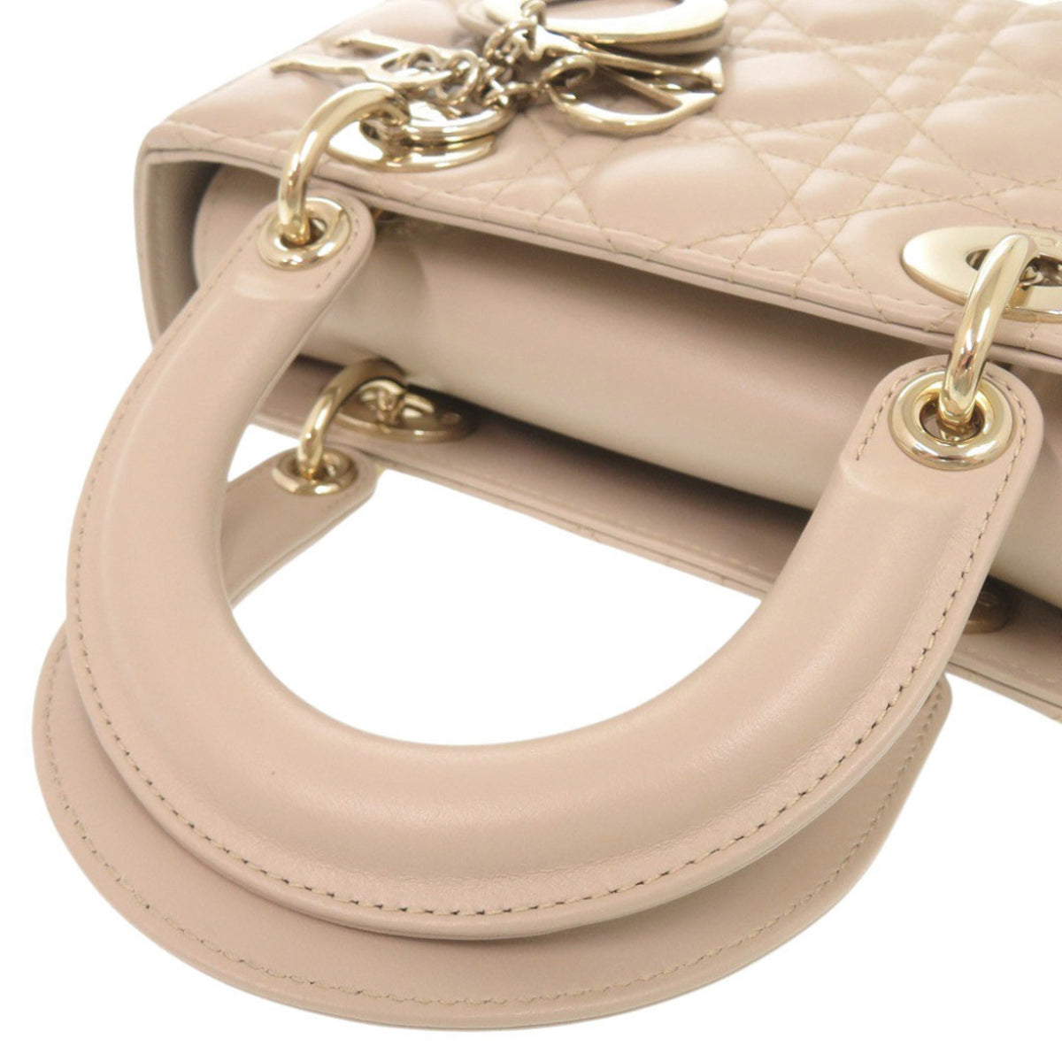 Christian Dior Beige Leather Handbag (Pre-Owned)