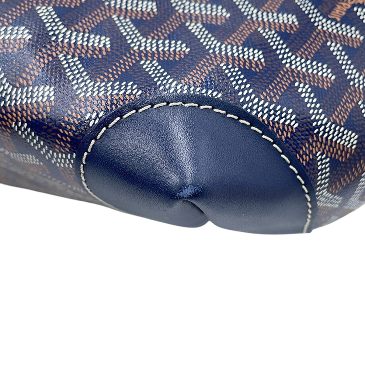 Goyard Bellechasse Blue Navy Pvc Leather Handbag Tote Bag (Pre-Owned)
