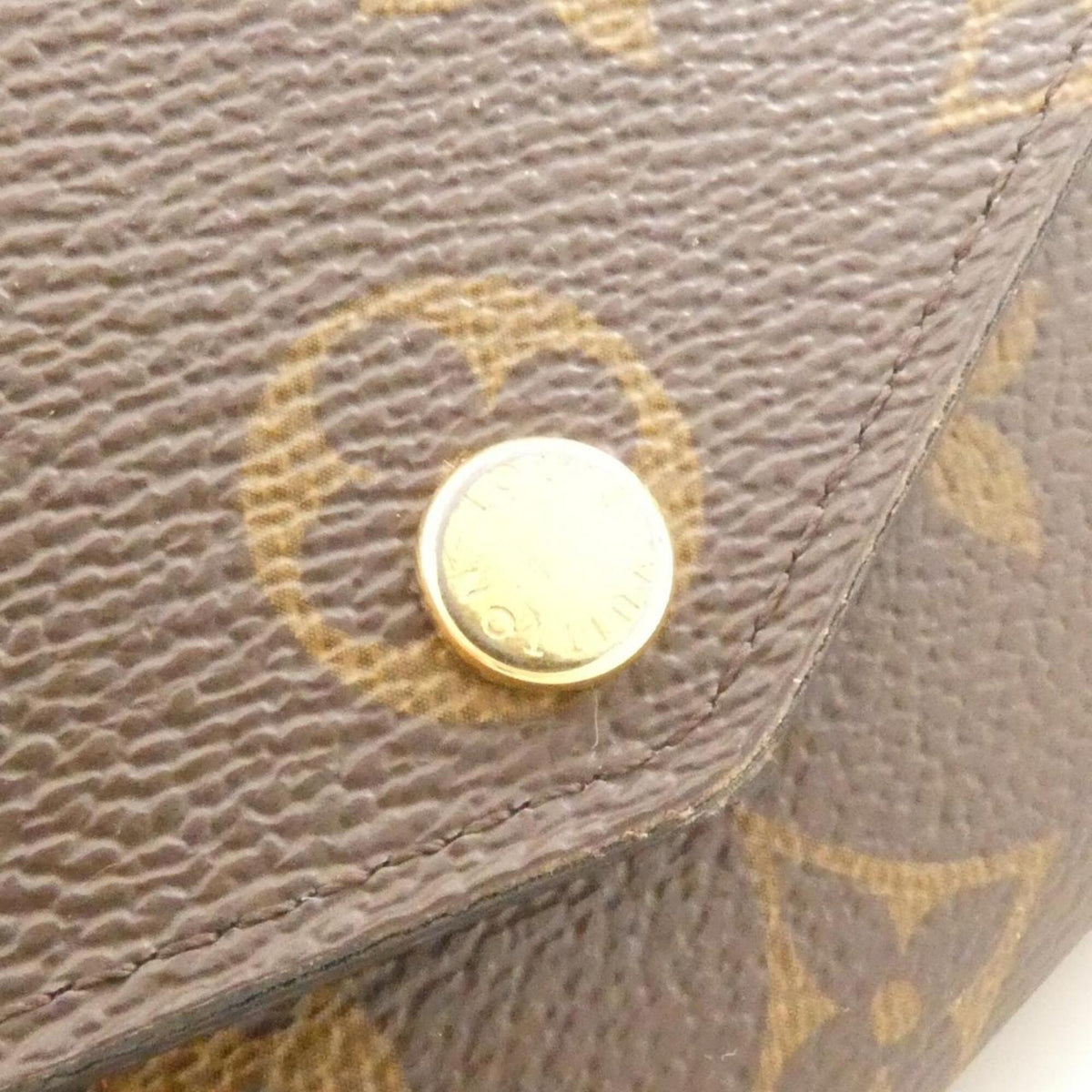 Louis Vuitton Coquelicots Marron Coated Canvas Long Wallet (Bi-Fold) (Pre-Owned)