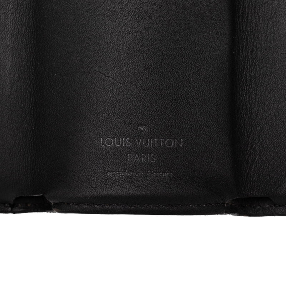 Louis Vuitton Gray Leather Pvc Wallet (Tri-Fold) (Pre-Owned)