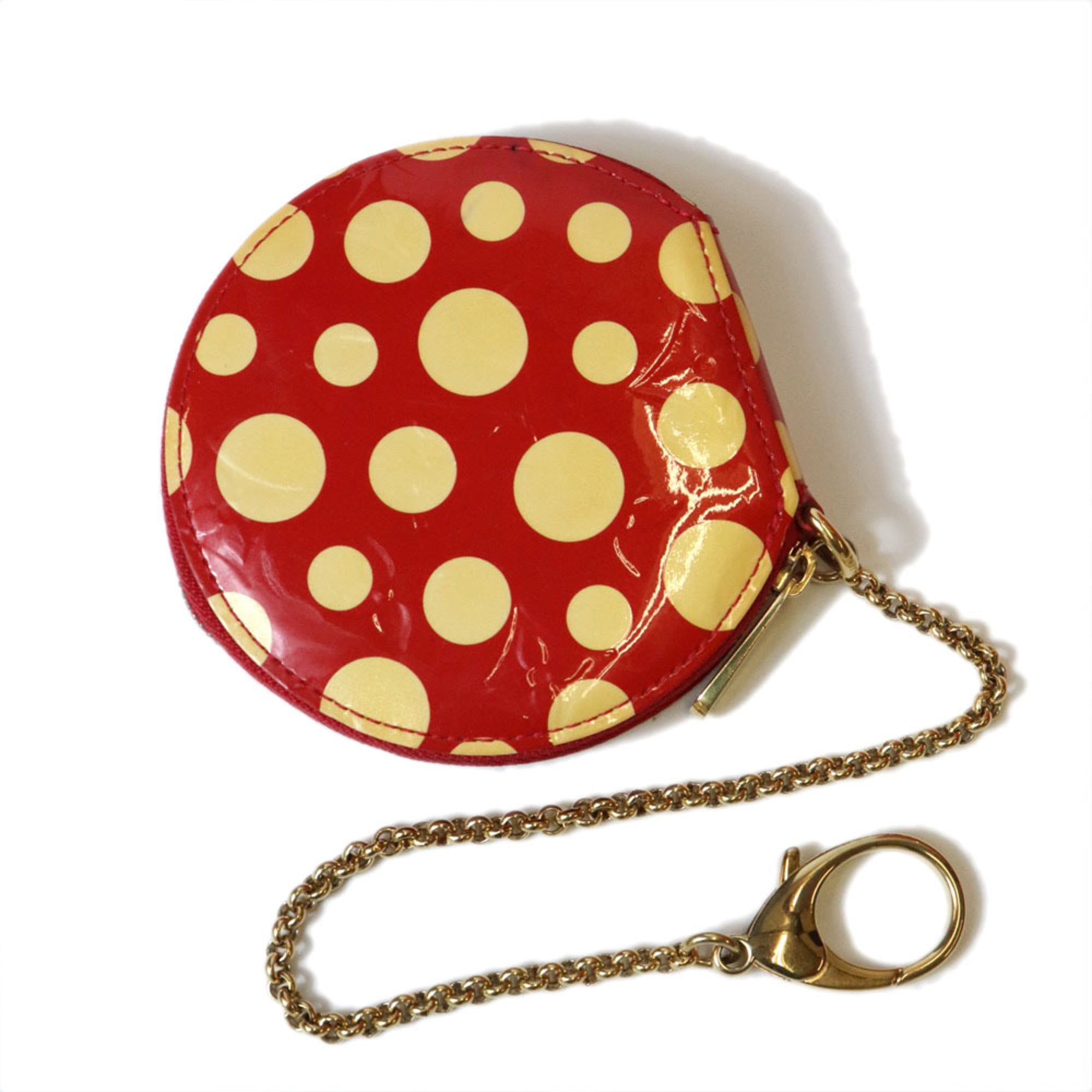 Louis Vuitton Red Color Monogram Vernis Coin Purse/Coin Case (Pre-Owned)