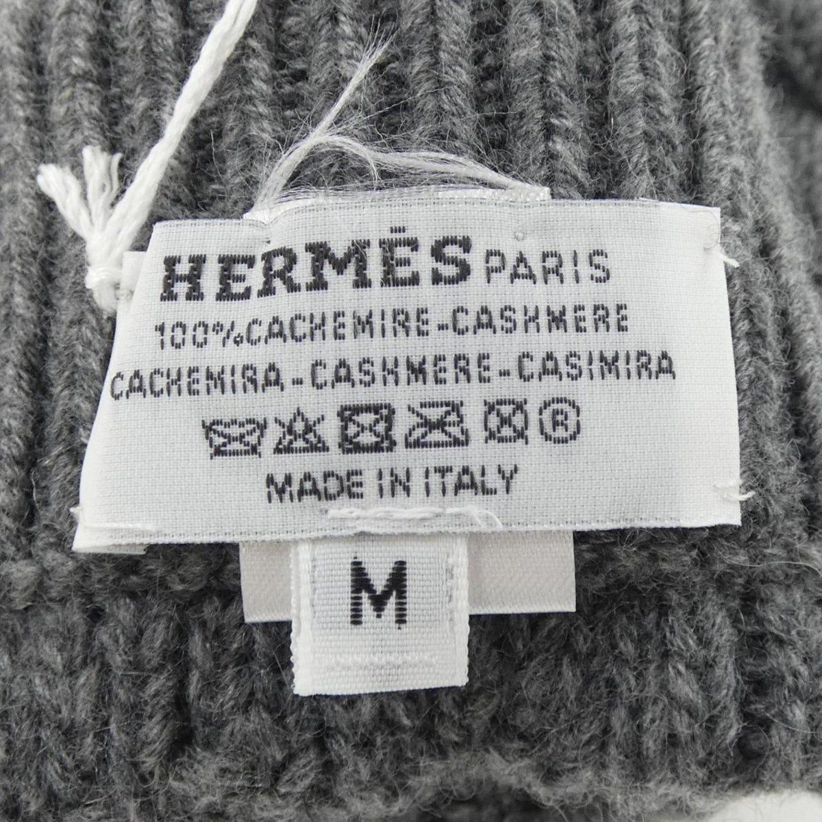 Hermes Gray Cashmere Warm Gloves (Pre-Owned)