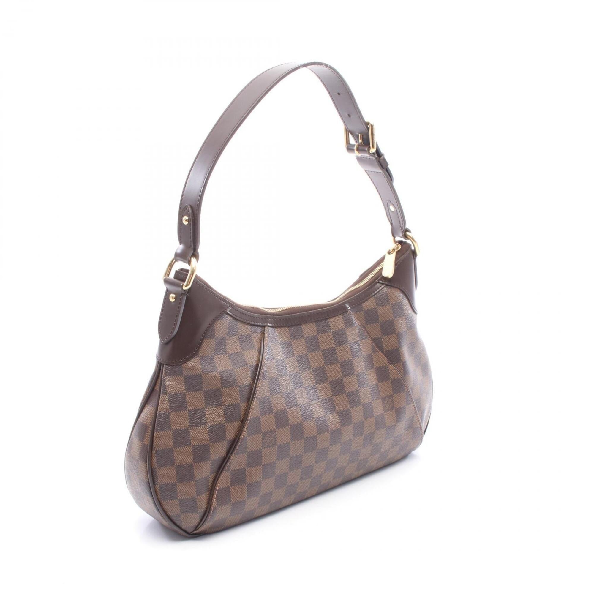 Louis Vuitton Brown Damier Canvas Coated Canvas Leather Handbag Shoulder Bag (Pre-Owned)