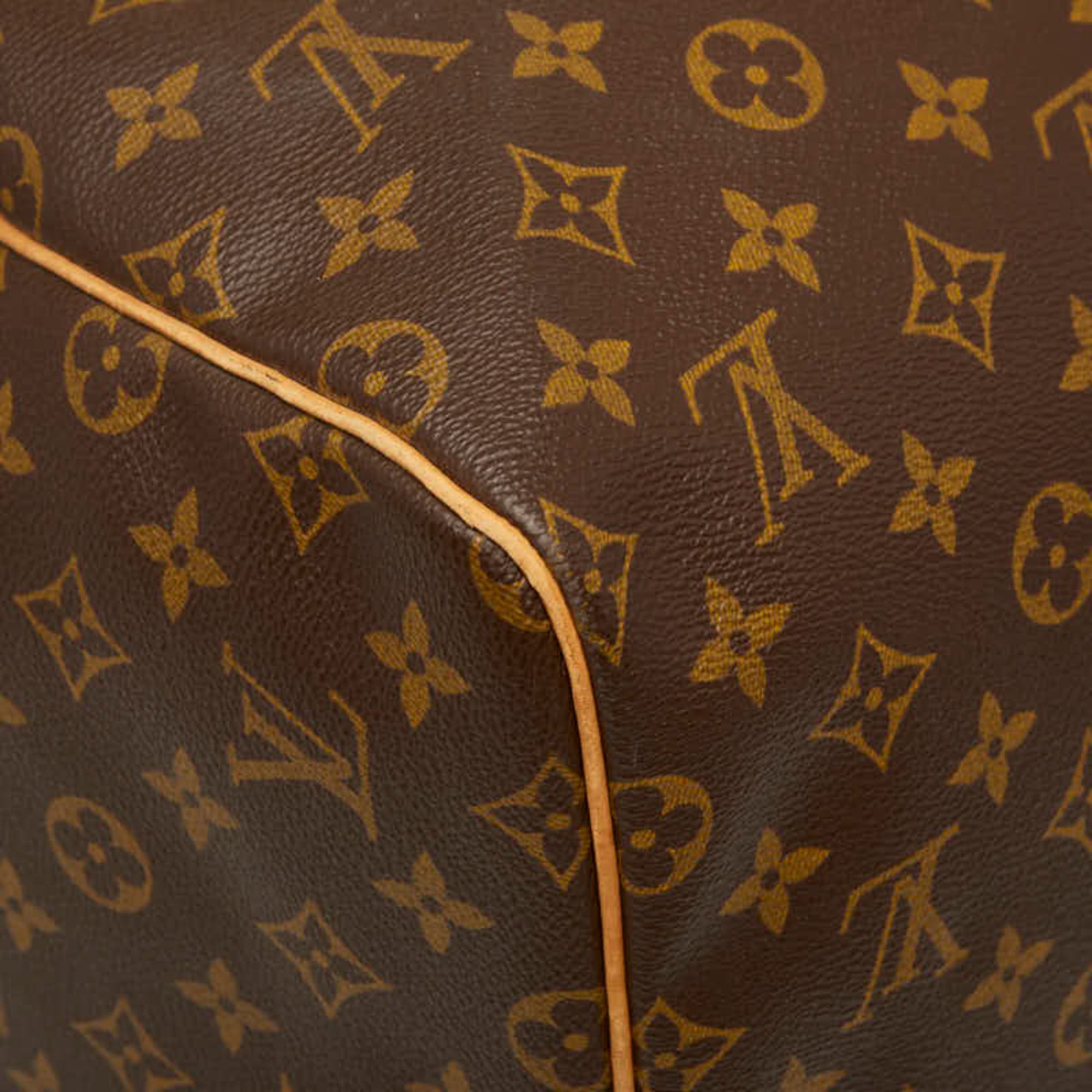 Louis Vuitton Monogram Brown Pvc Leather Boston Bag Handbag (Pre-Owned)