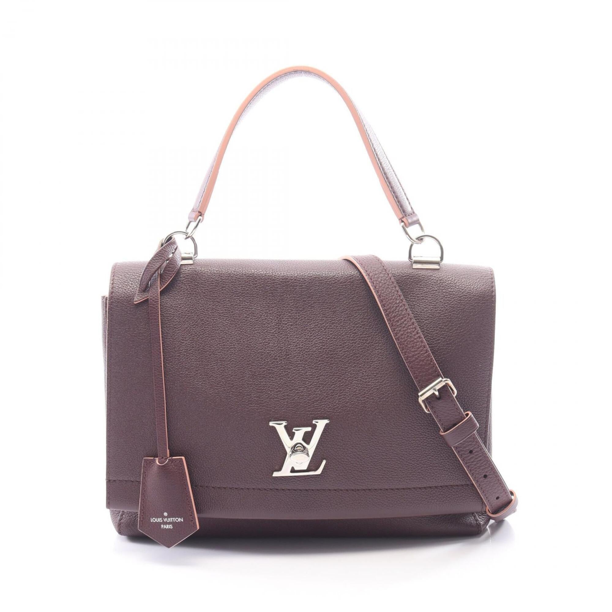 Louis Vuitton Bordeaux Leather Handbag (Pre-Owned)
