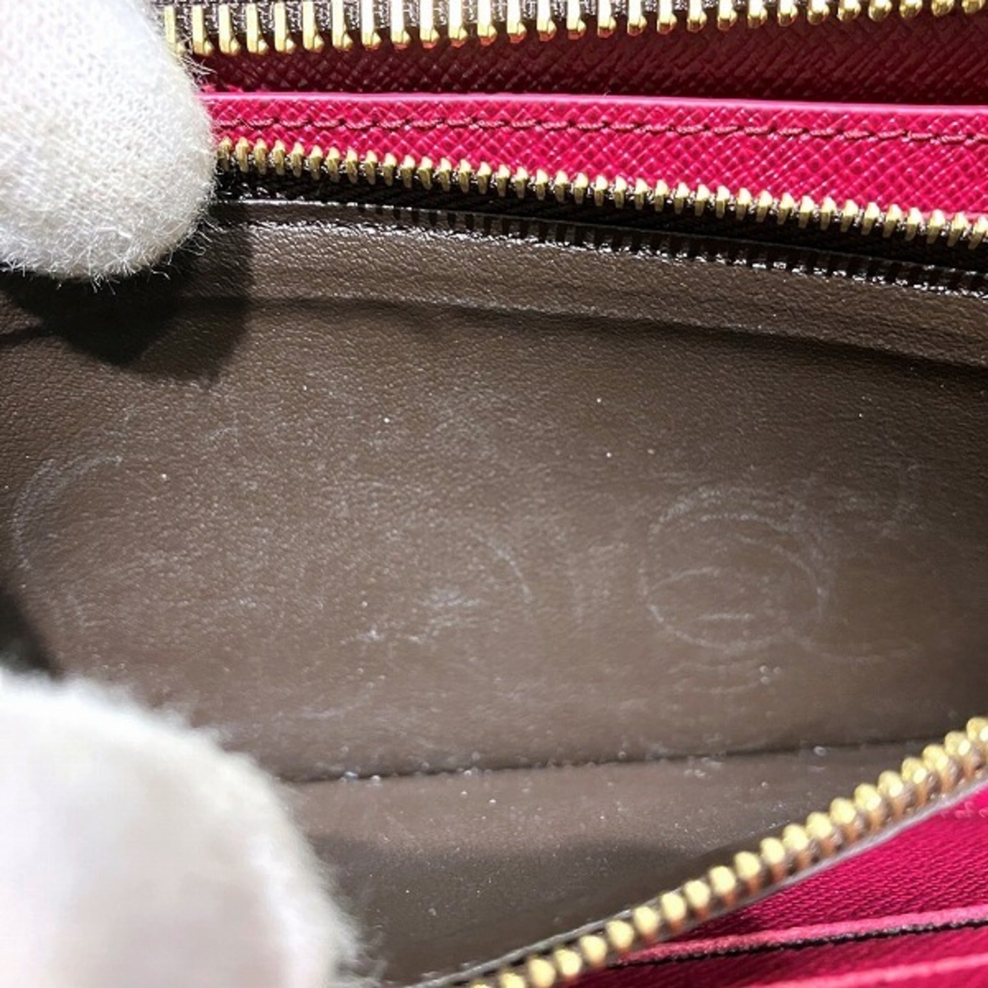 Louis Vuitton Monogram Brown Pink Monogram Long Wallet (Bi-Fold) (Pre-Owned)
