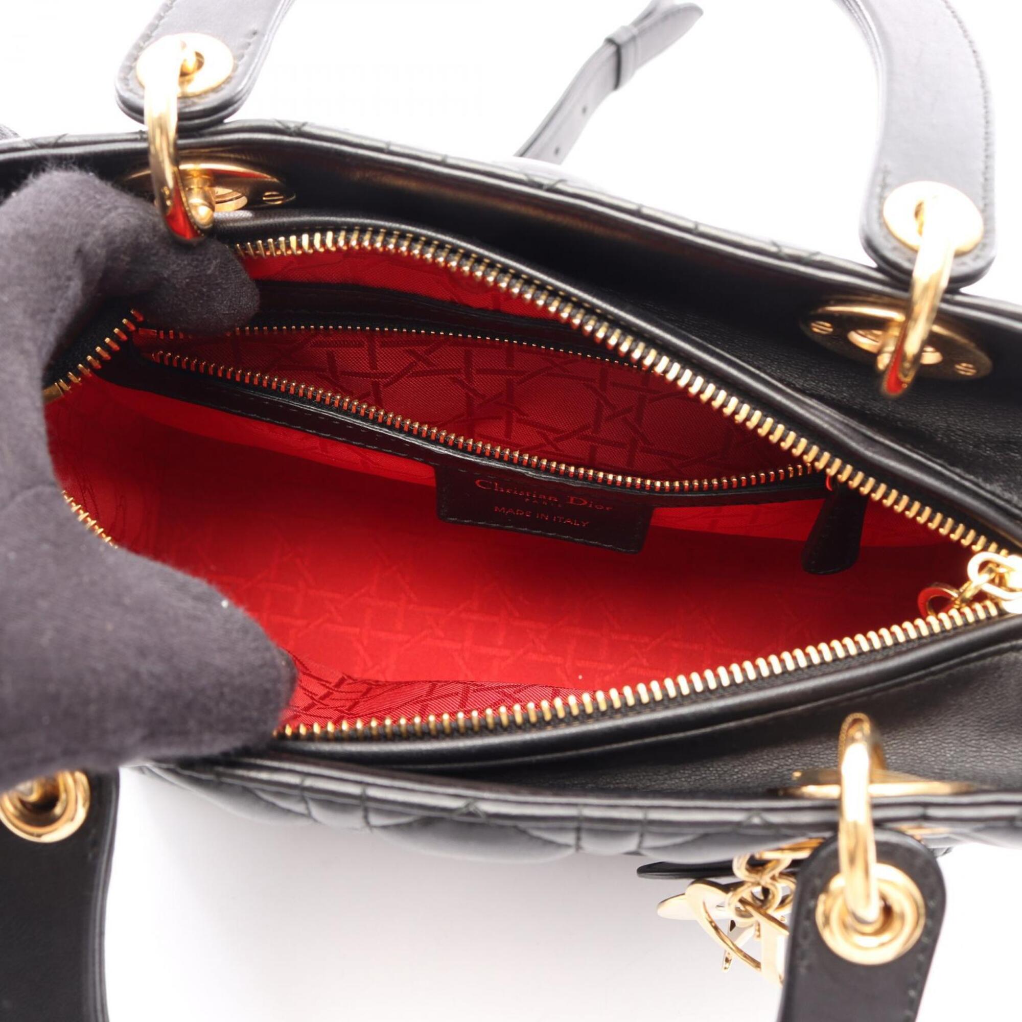 Christian Dior Black Leather Handbag (Pre-Owned)