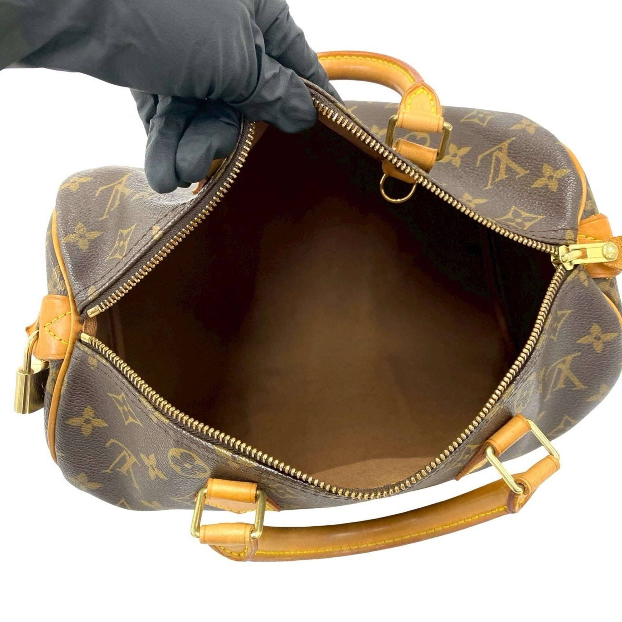 Louis Vuitton Brown Pvc Leather Boston Bag Handbag (Pre-Owned)