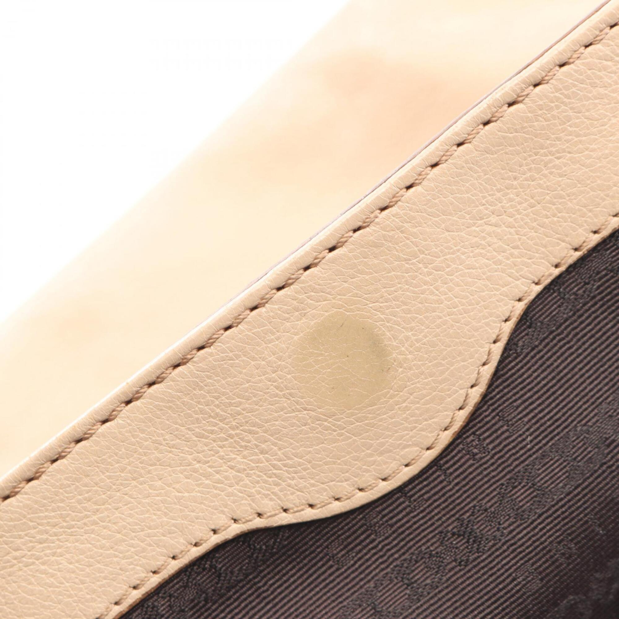 Celine Beige Leather Handbag Shoulder Bag (Pre-Owned)