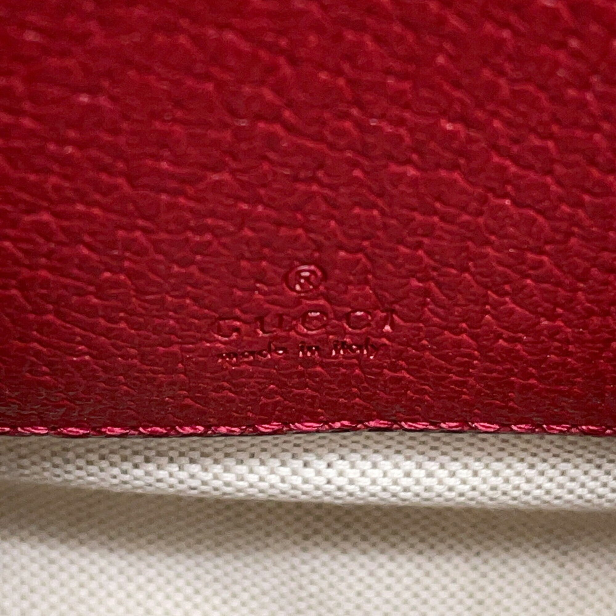 Gucci Multi-Color Canvas Leather Handbag Shoulder Bag (Pre-Owned)