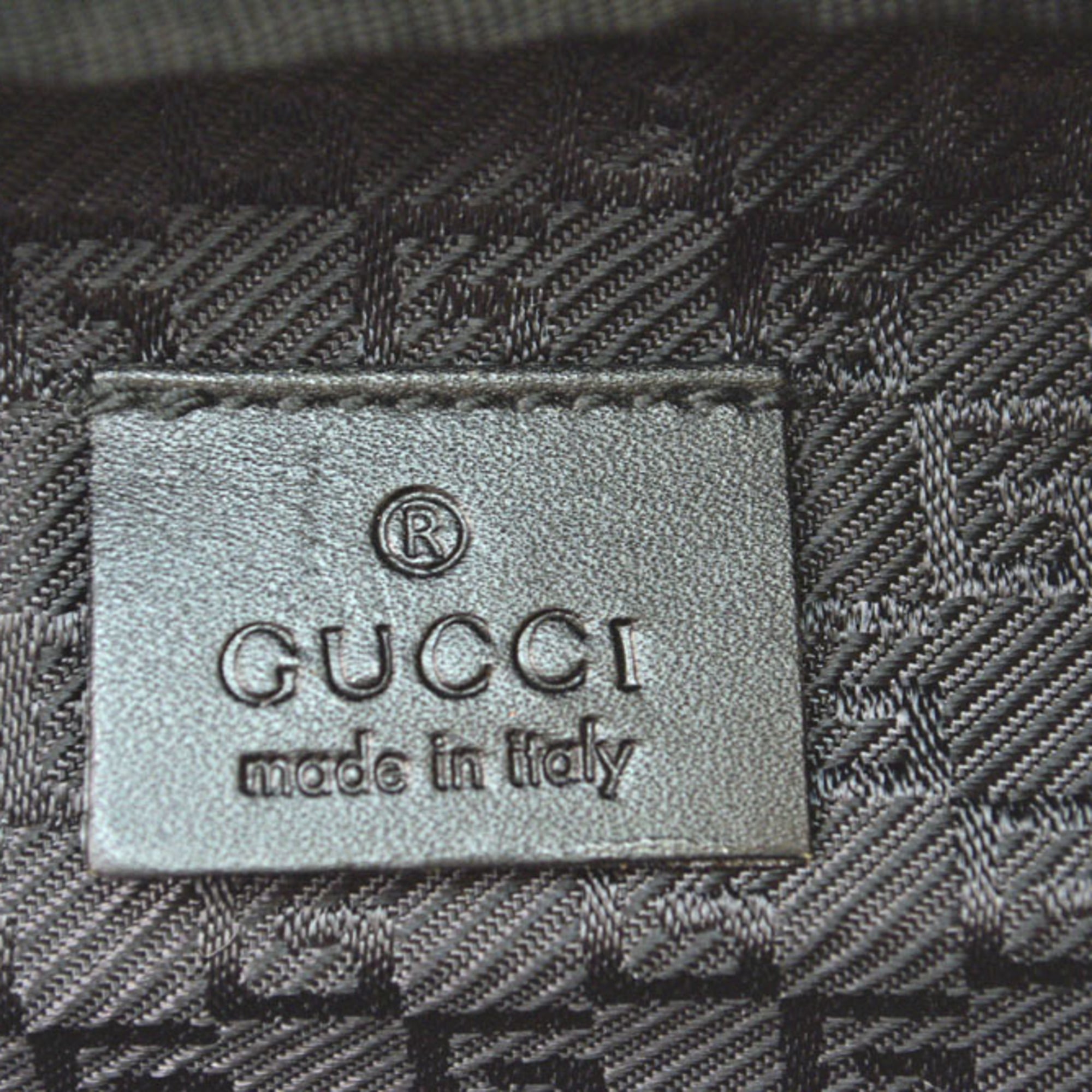Gucci Black Nylon Canvas Clutch Bag Pouch (Pre-Owned)