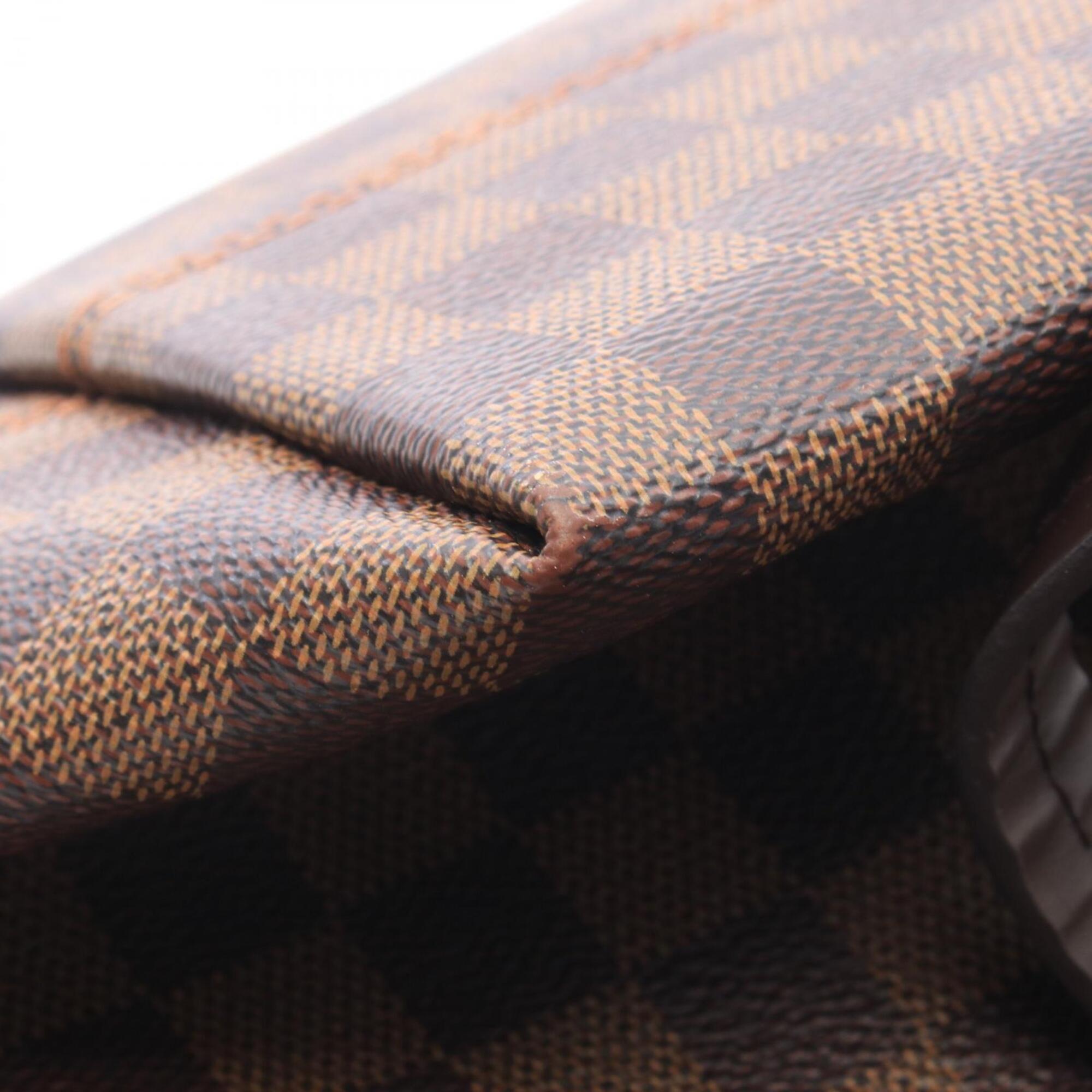Louis Vuitton Damier Brown Ebene Coated Canvas Handbag Tote Bag (Pre-Owned)